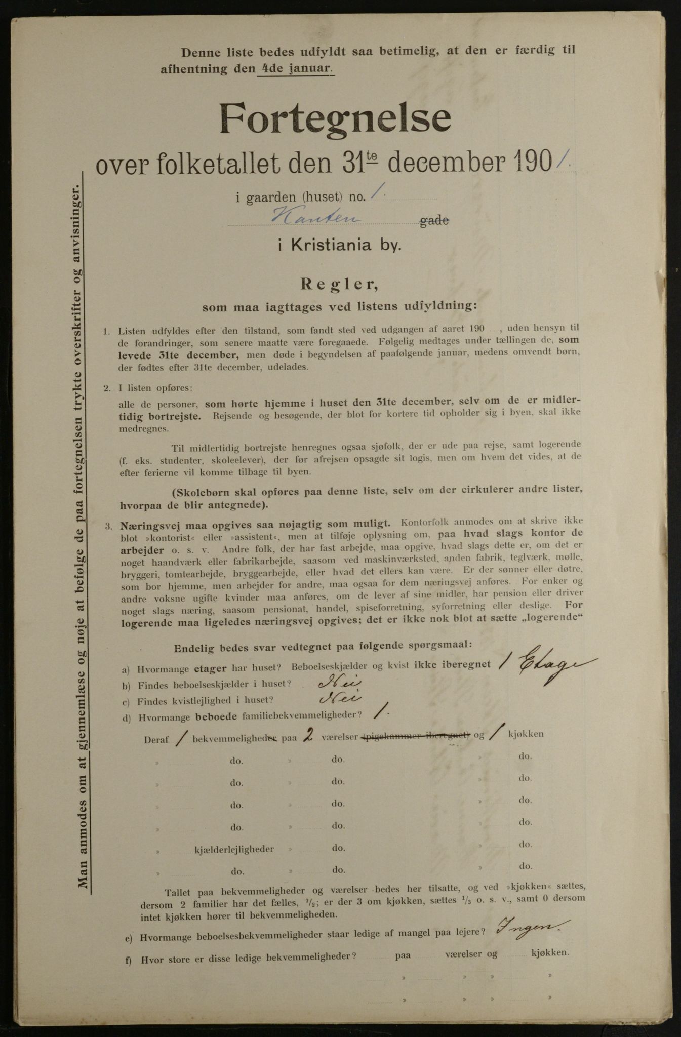 OBA, Kommunal folketelling 31.12.1901 for Kristiania kjøpstad, 1901, s. 7511