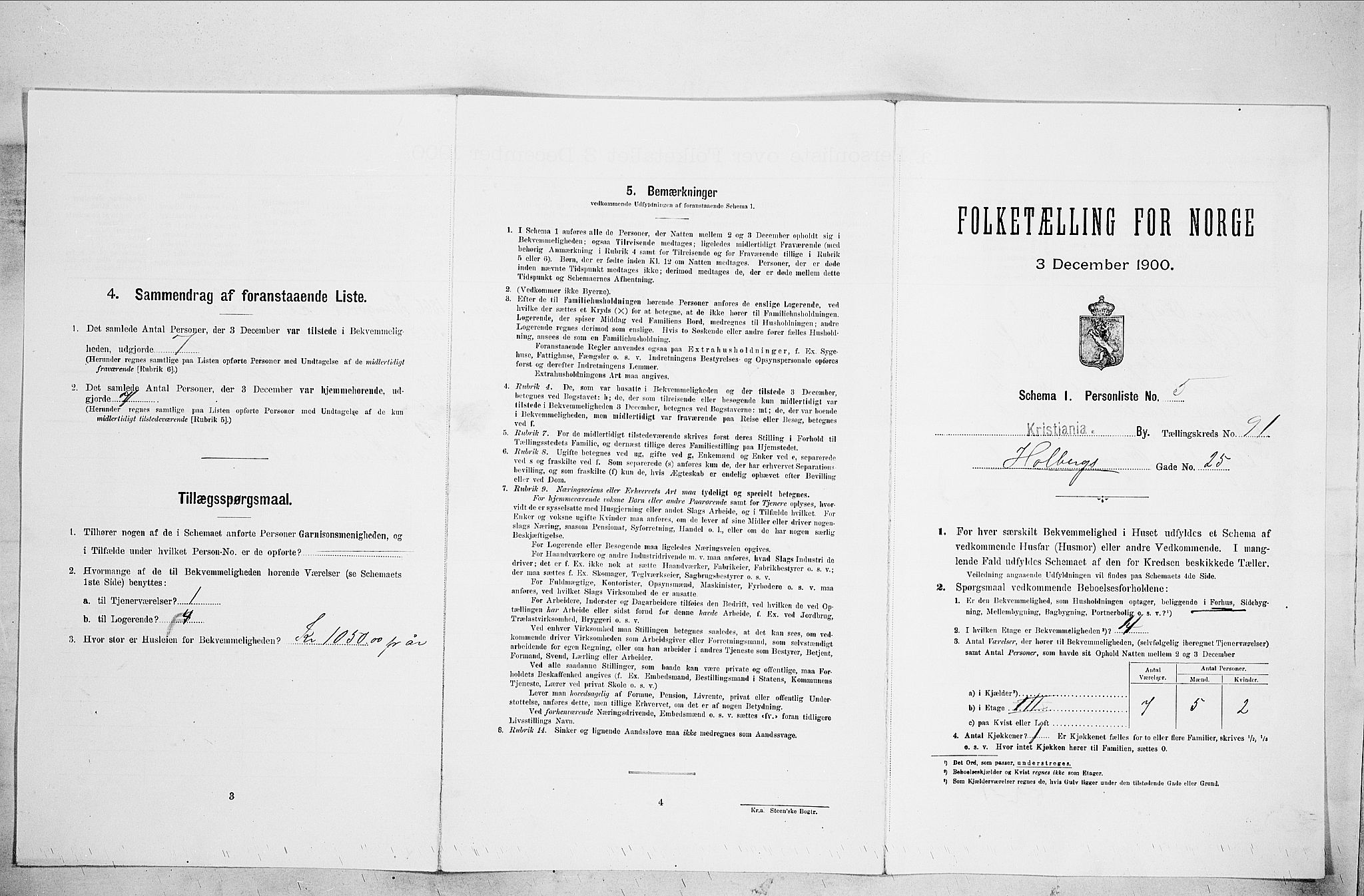 SAO, Folketelling 1900 for 0301 Kristiania kjøpstad, 1900, s. 38204