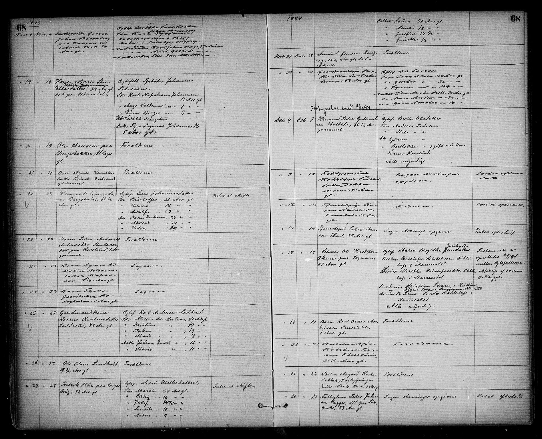 Eidsvoll lensmannskontor, SAO/A-10266a/H/Ha/Haa/L0002: Dødsfallsprotokoll, 1871-1896, s. 68