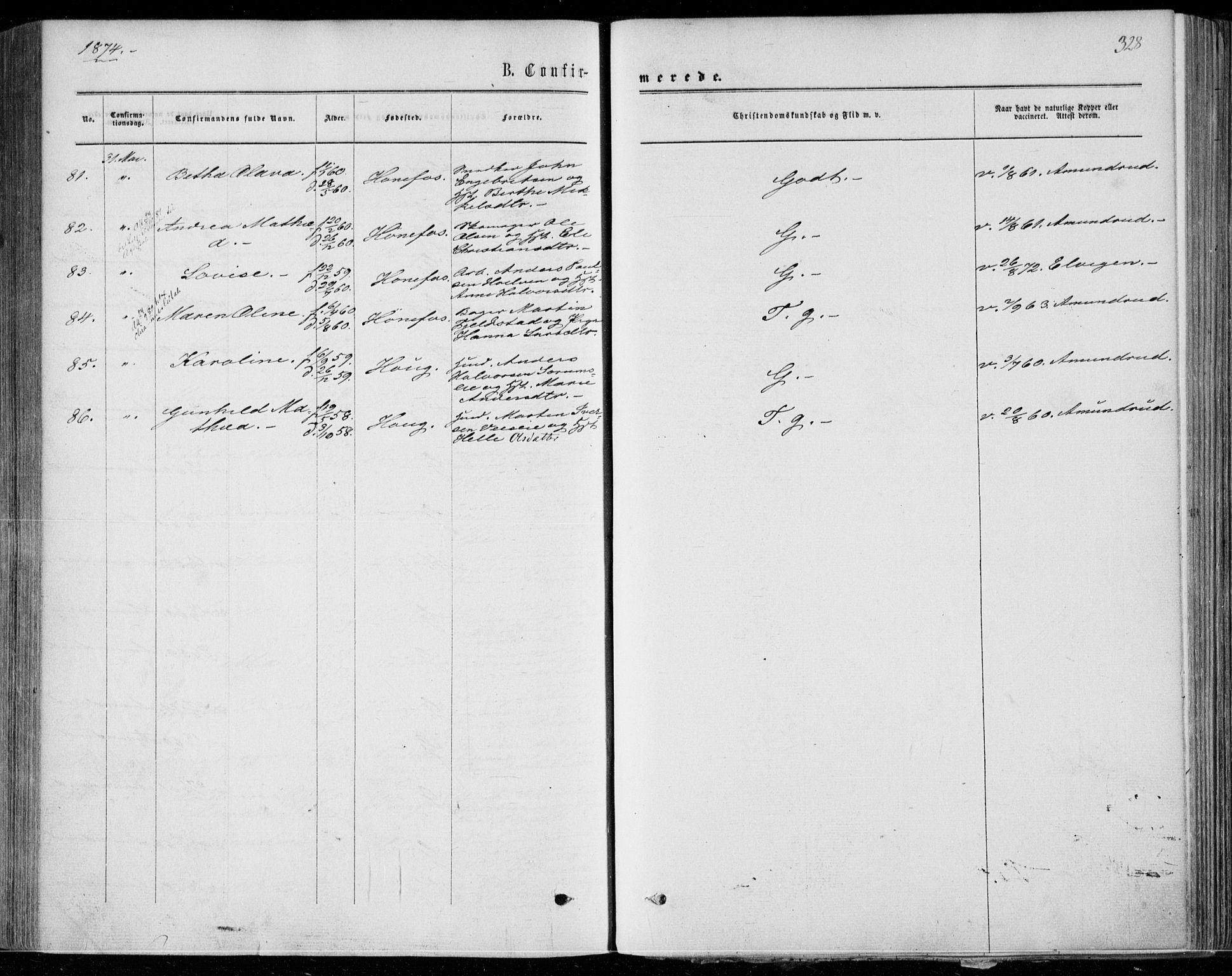 Norderhov kirkebøker, AV/SAKO-A-237/F/Fa/L0013: Ministerialbok nr. 13, 1866-1874, s. 328