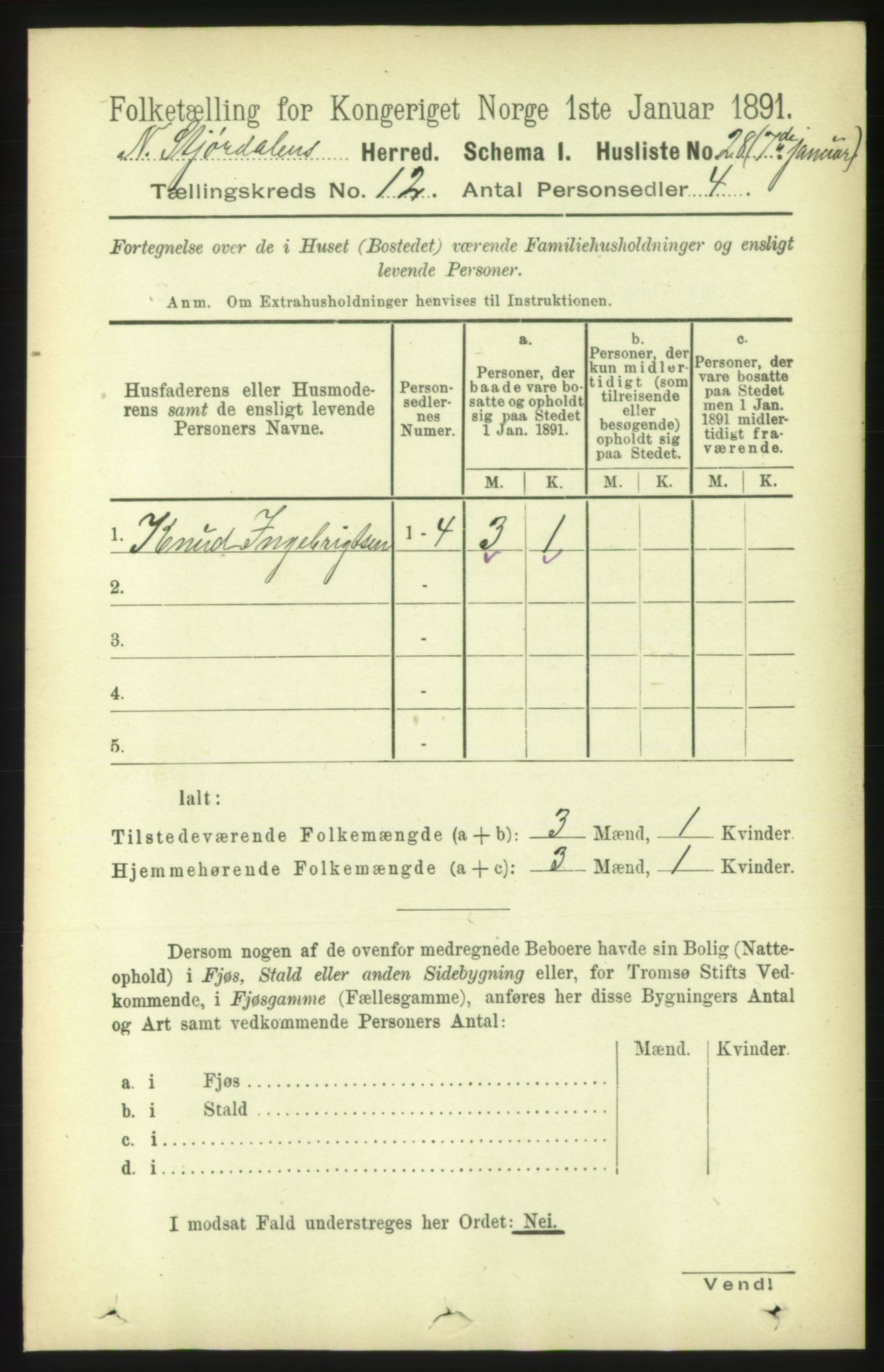 RA, Folketelling 1891 for 1714 Nedre Stjørdal herred, 1891, s. 5998