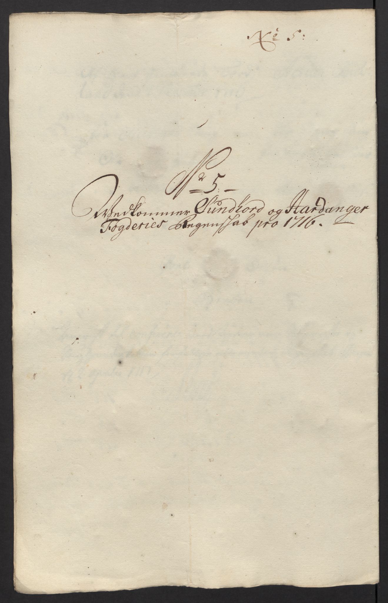 Rentekammeret inntil 1814, Reviderte regnskaper, Fogderegnskap, RA/EA-4092/R48/L2992: Fogderegnskap Sunnhordland og Hardanger, 1716, s. 69