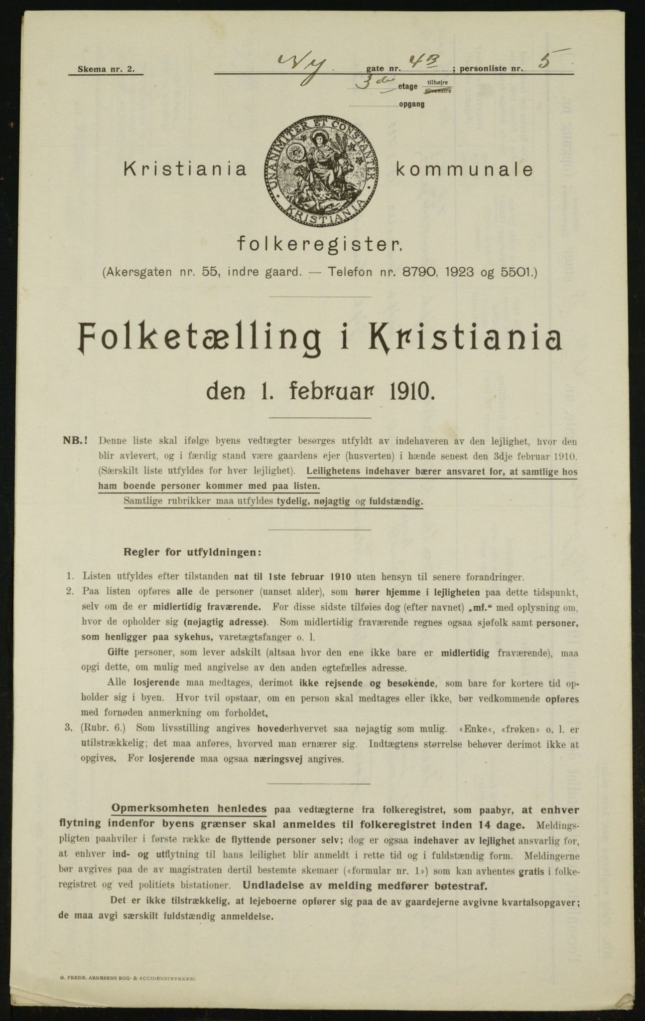 OBA, Kommunal folketelling 1.2.1910 for Kristiania, 1910, s. 71407