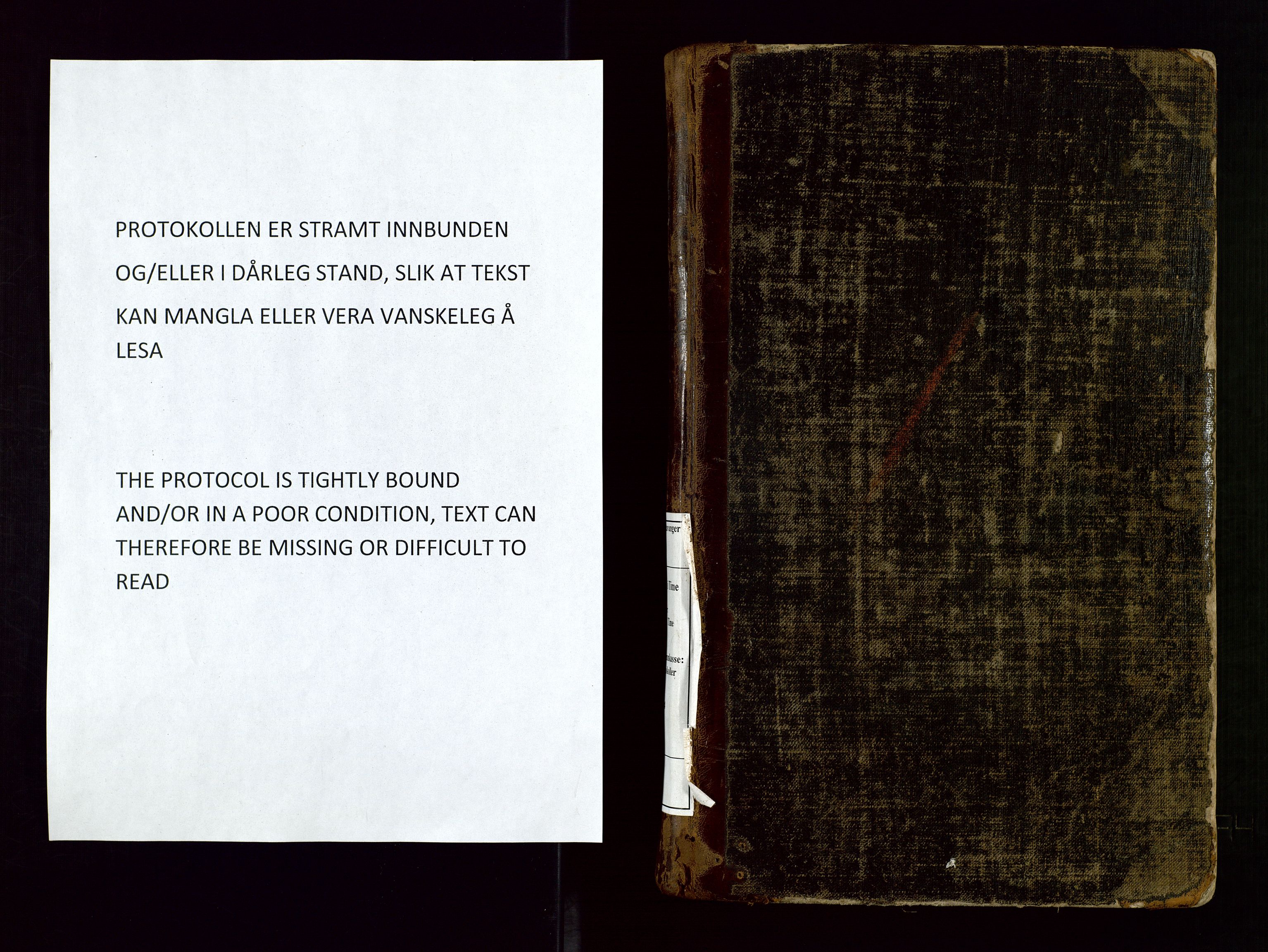 Time lensmannskontor, SAST/A-100420/Goa/L0001: "Brandtaxations-Protocol for Houglands Thinglaug", 1846-1904