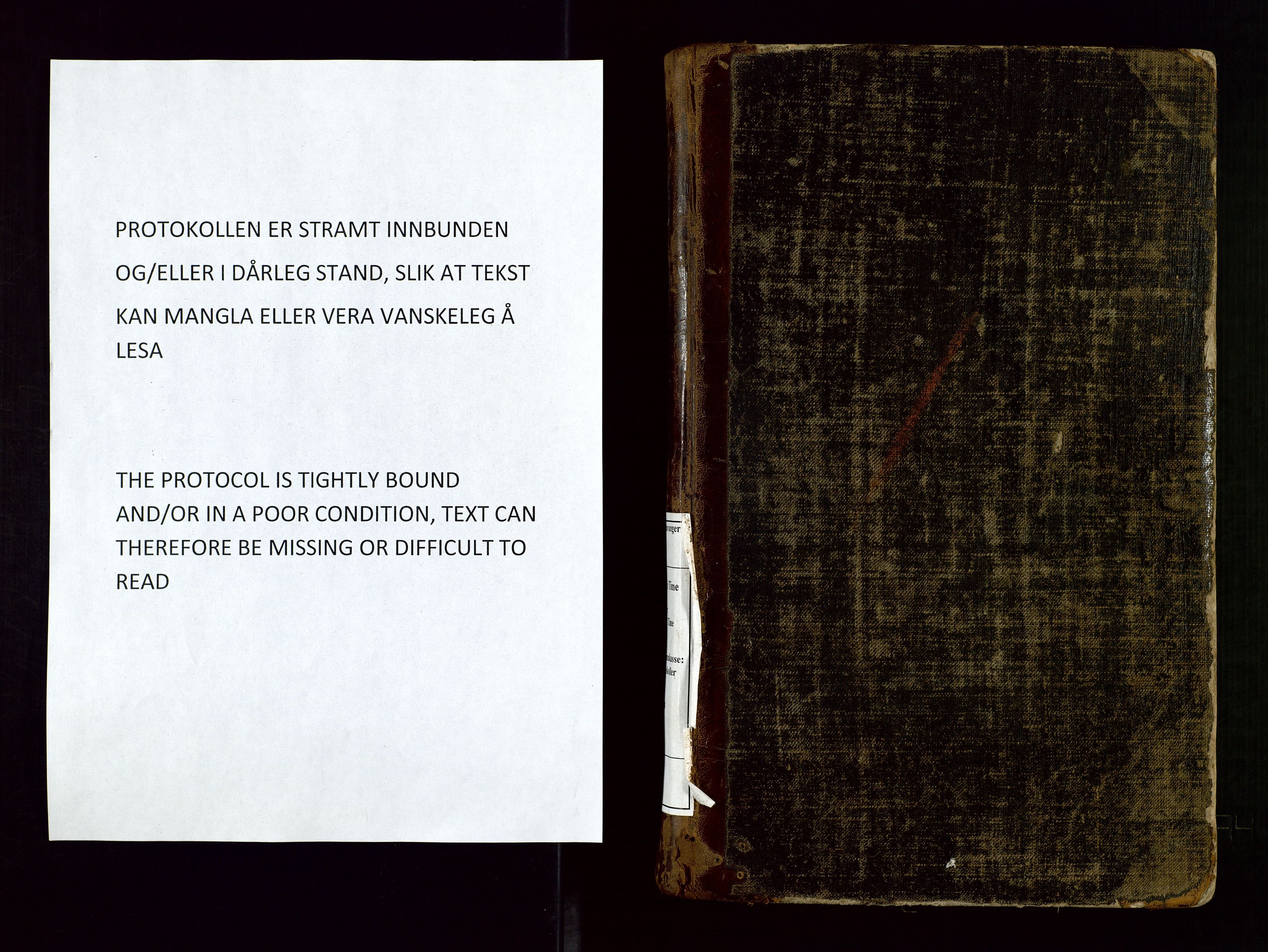 Time lensmannskontor, AV/SAST-A-100420/Goa/L0001: "Brandtaxations-Protocol for Houglands Thinglaug", 1846-1904