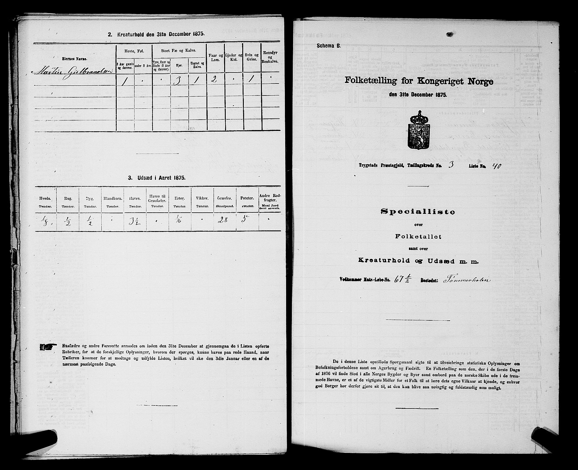 RA, Folketelling 1875 for 0122P Trøgstad prestegjeld, 1875, s. 368