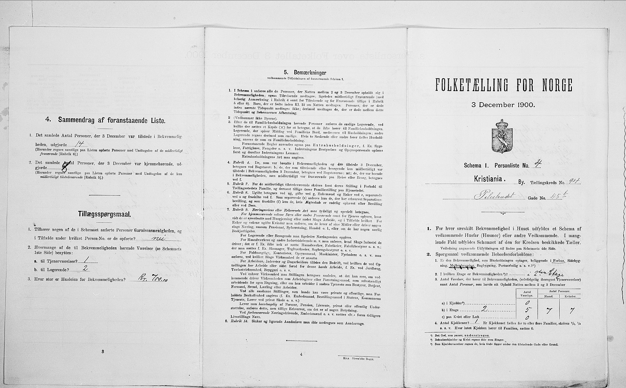 SAO, Folketelling 1900 for 0301 Kristiania kjøpstad, 1900, s. 71628