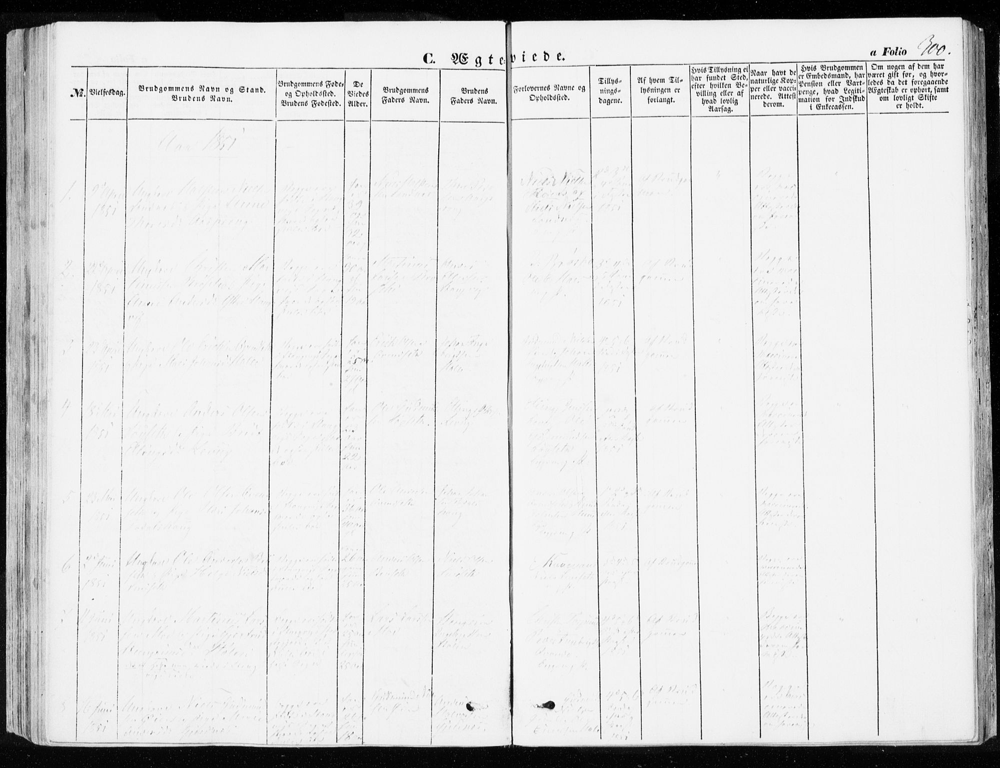 Ministerialprotokoller, klokkerbøker og fødselsregistre - Møre og Romsdal, AV/SAT-A-1454/592/L1026: Ministerialbok nr. 592A04, 1849-1867, s. 300