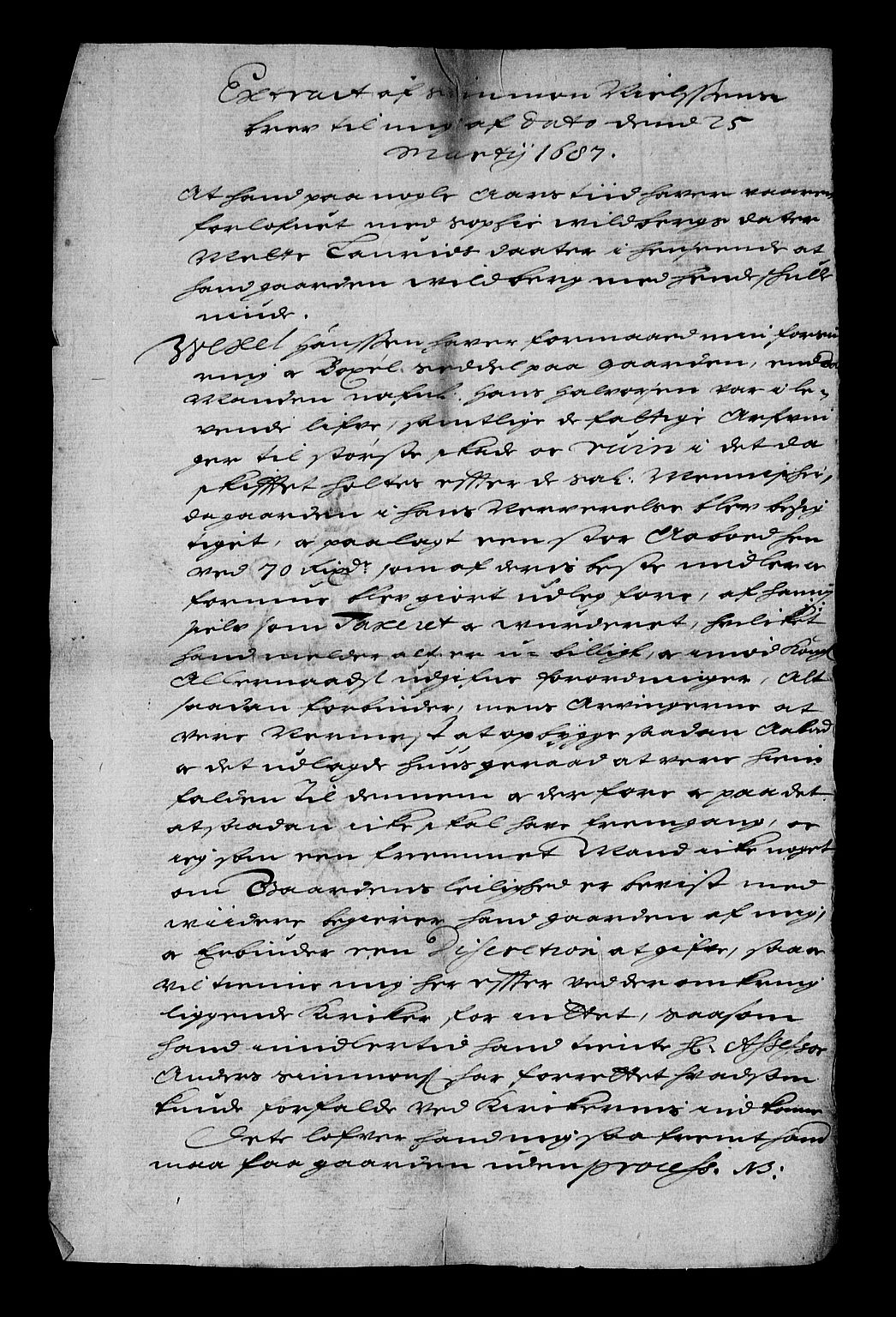 Stattholderembetet 1572-1771, RA/EA-2870/Af/L0001: Avskrifter av vedlegg til originale supplikker, nummerert i samsvar med supplikkbøkene, 1683-1687, s. 68