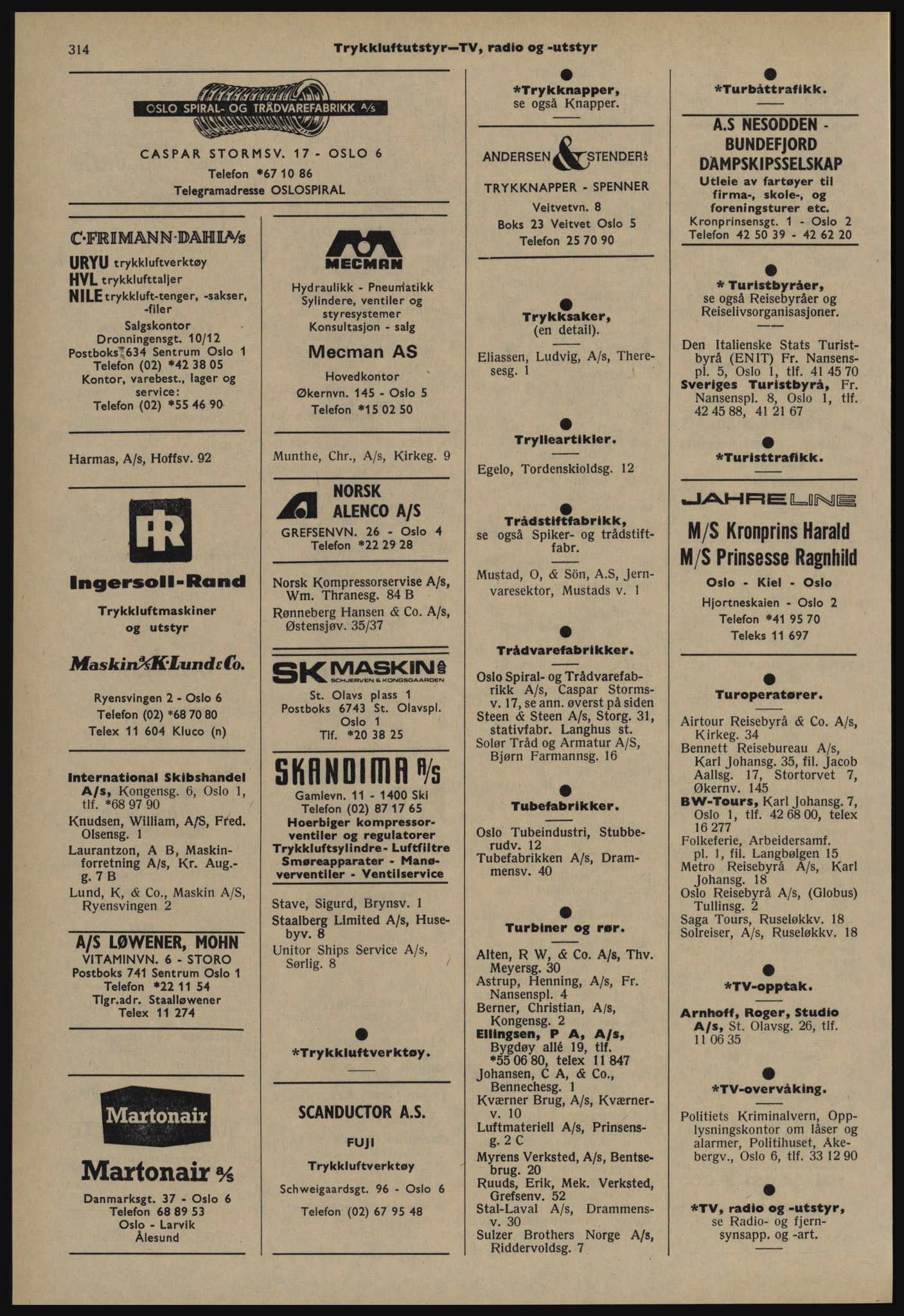 Kristiania/Oslo adressebok, PUBL/-, 1978-1979, s. 314