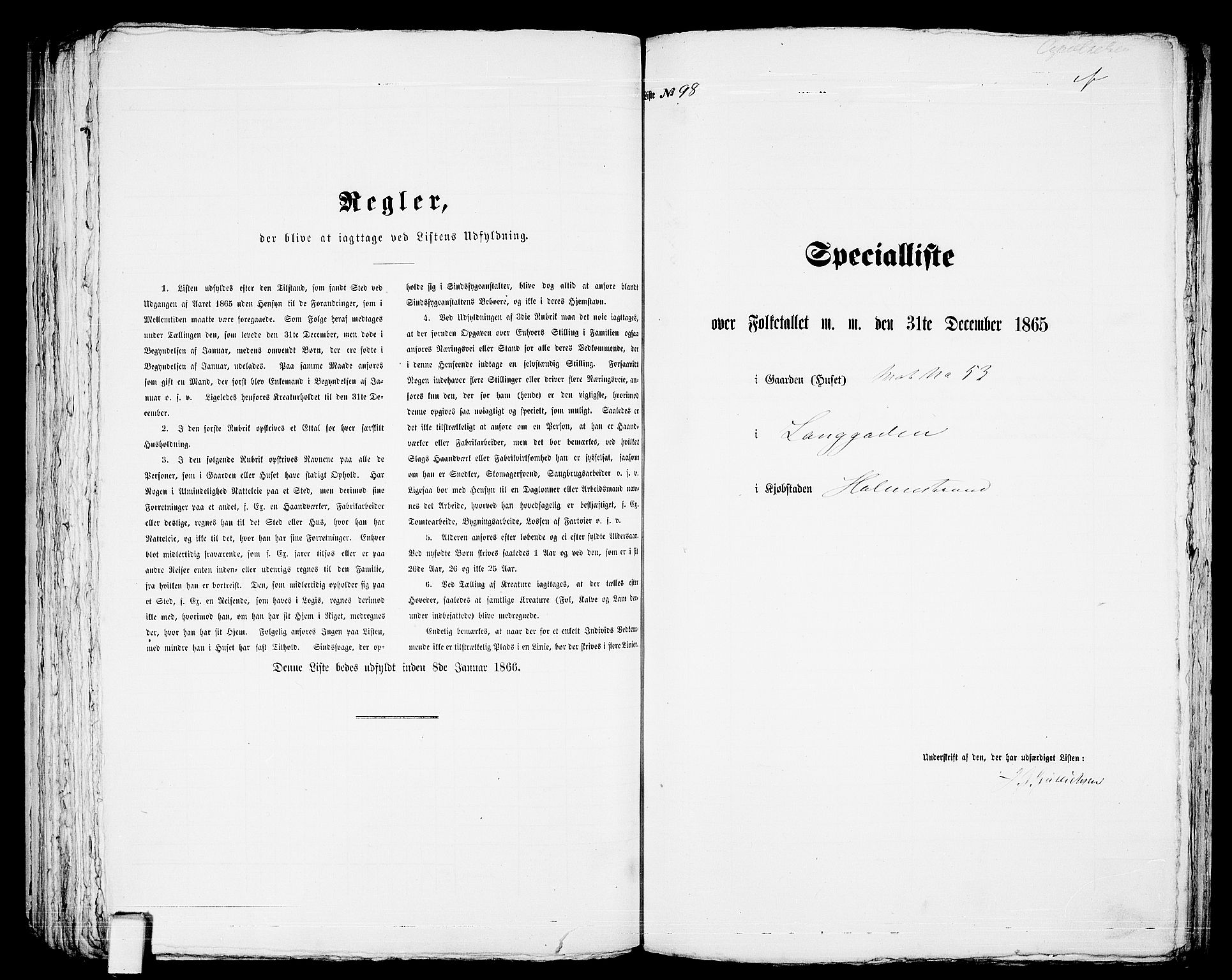 RA, Folketelling 1865 for 0702B Botne prestegjeld, Holmestrand kjøpstad, 1865, s. 203