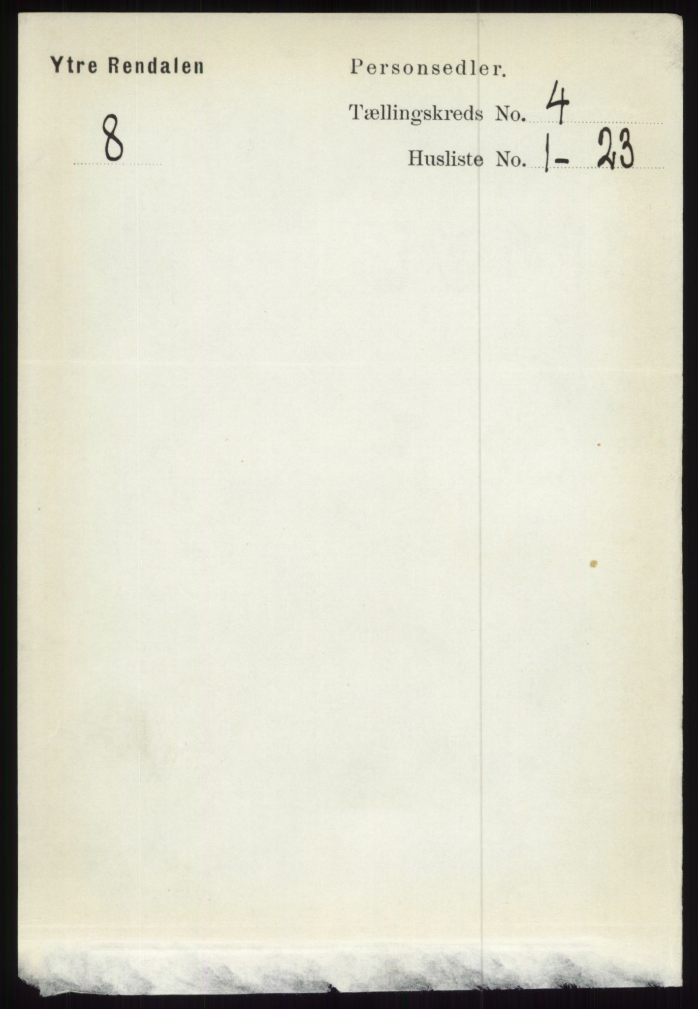 RA, Folketelling 1891 for 0432 Ytre Rendal herred, 1891, s. 774