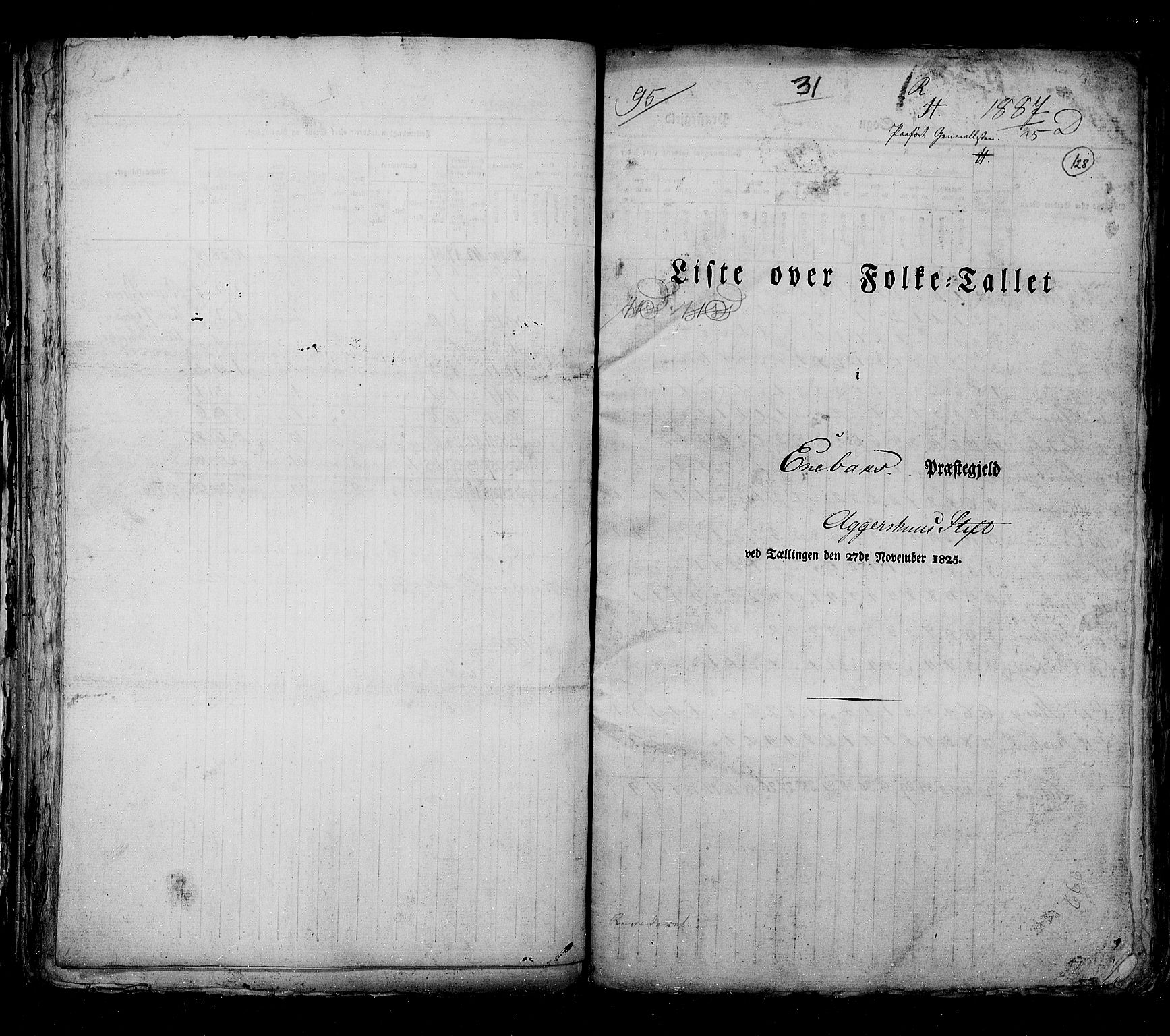 RA, Folketellingen 1825, bind 4: Akershus amt, 1825, s. 128
