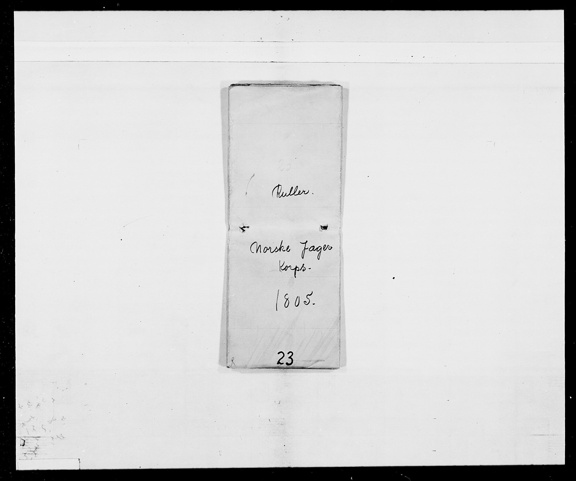 Generalitets- og kommissariatskollegiet, Det kongelige norske kommissariatskollegium, AV/RA-EA-5420/E/Eh/L0023: Norske jegerkorps, 1805, s. 5