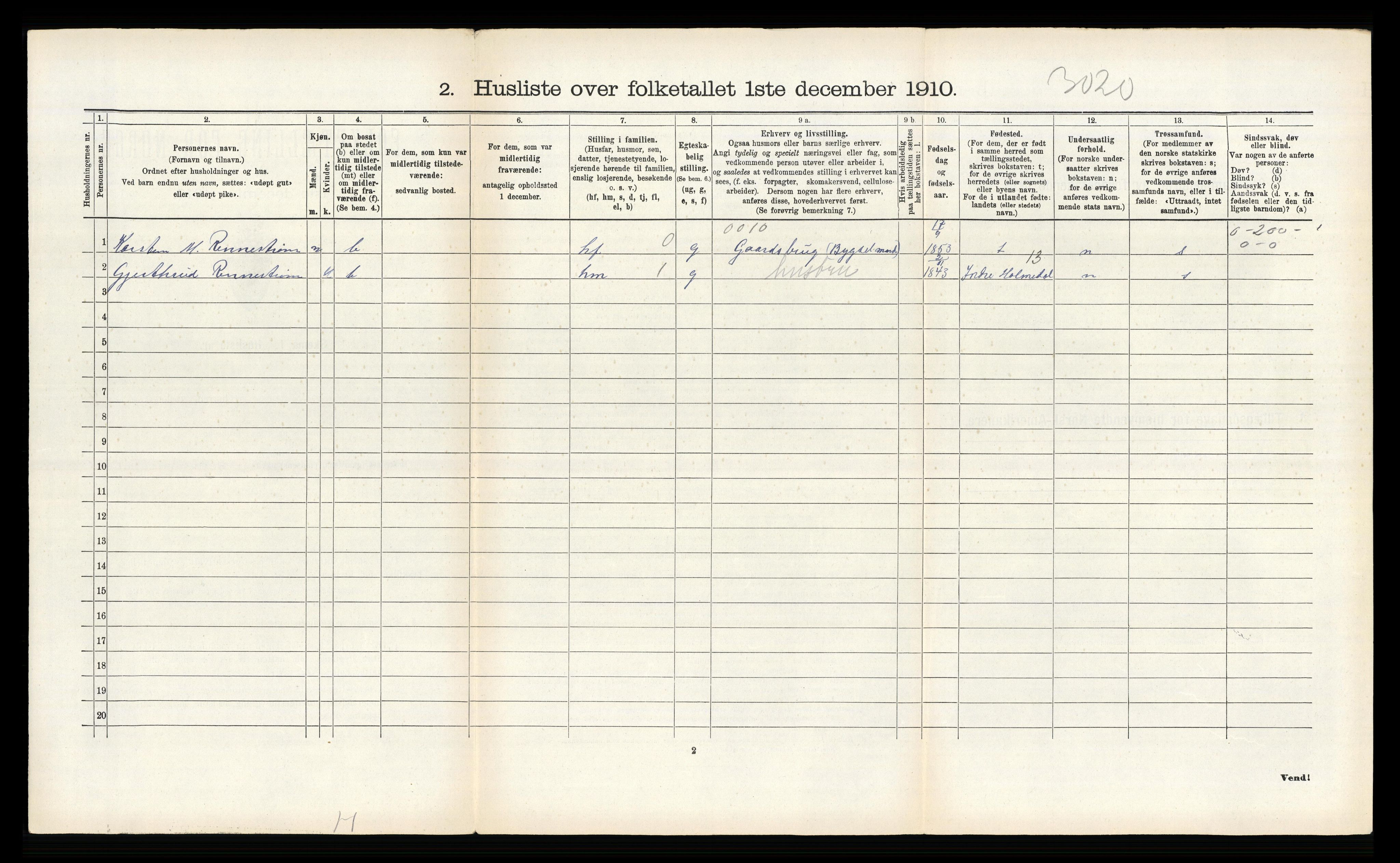 RA, Folketelling 1910 for 1429 Ytre Holmedal herred, 1910, s. 1129