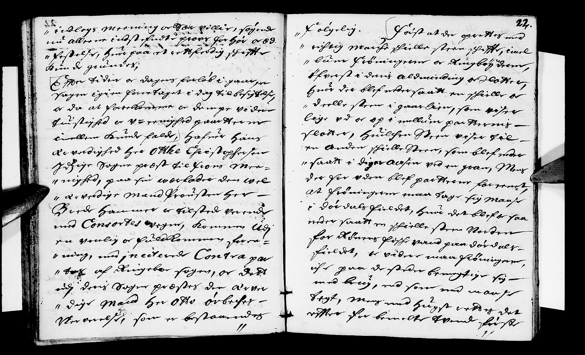 Sorenskriverier i Gudbrandsdalen, AV/SAH-TING-036/G/Gb/Gbb/L0018: Tingbok - Sør-Gudbrandsdal, 1695, s. 21b-22a
