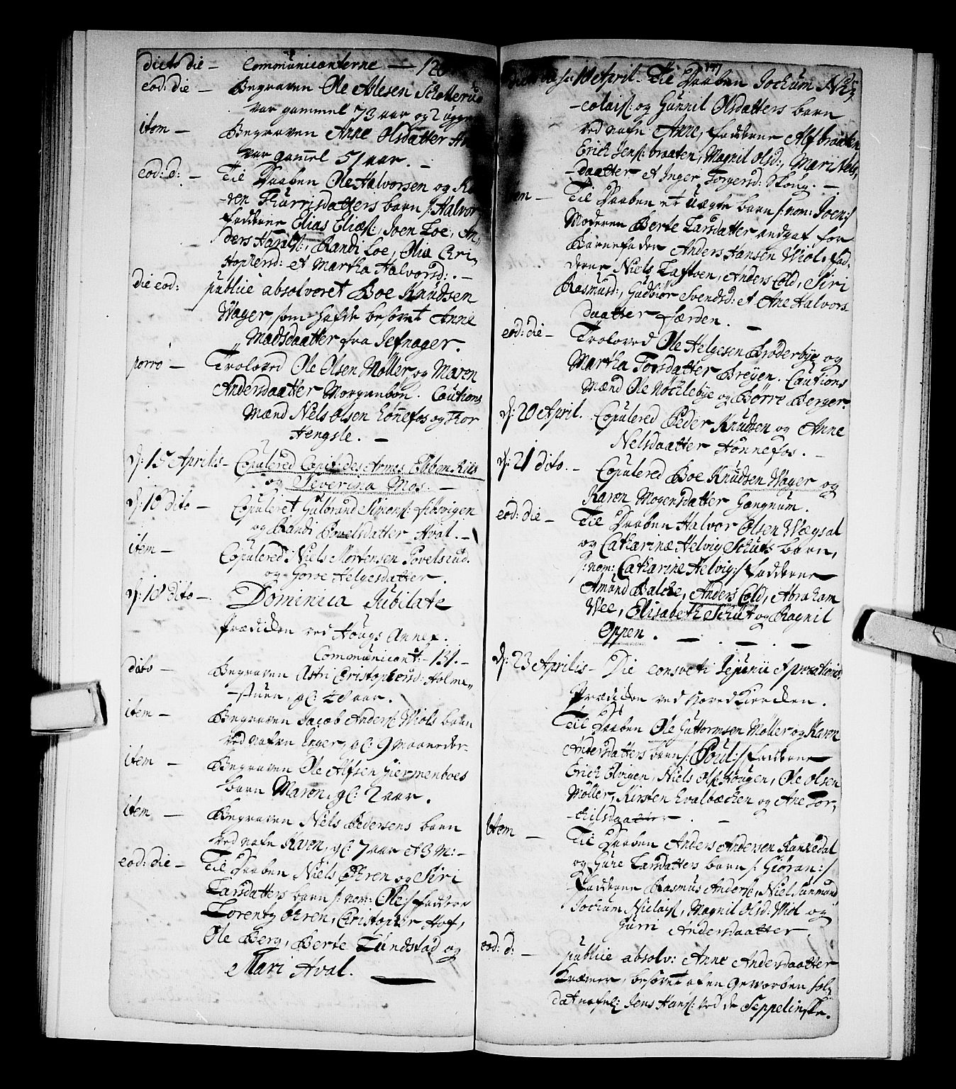 Norderhov kirkebøker, AV/SAKO-A-237/F/Fa/L0002a: Ministerialbok nr. 2A, 1716-1725, s. 196-197