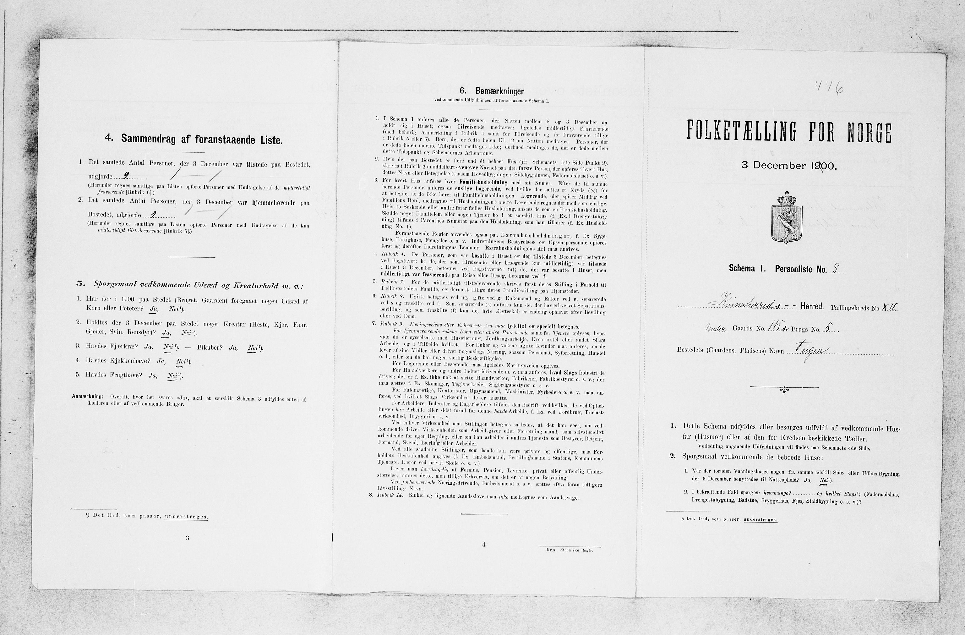 SAB, Folketelling 1900 for 1224 Kvinnherad herred, 1900, s. 1084