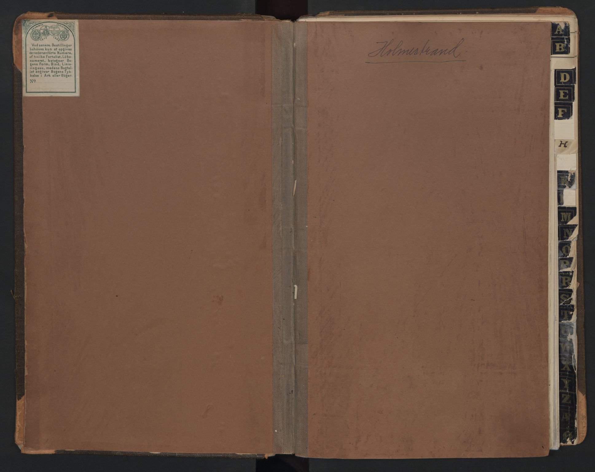 Holmestrand innrulleringskontor, SAKO/A-1151/G/Ga/L0001: Register, 1868-1948, s. 2