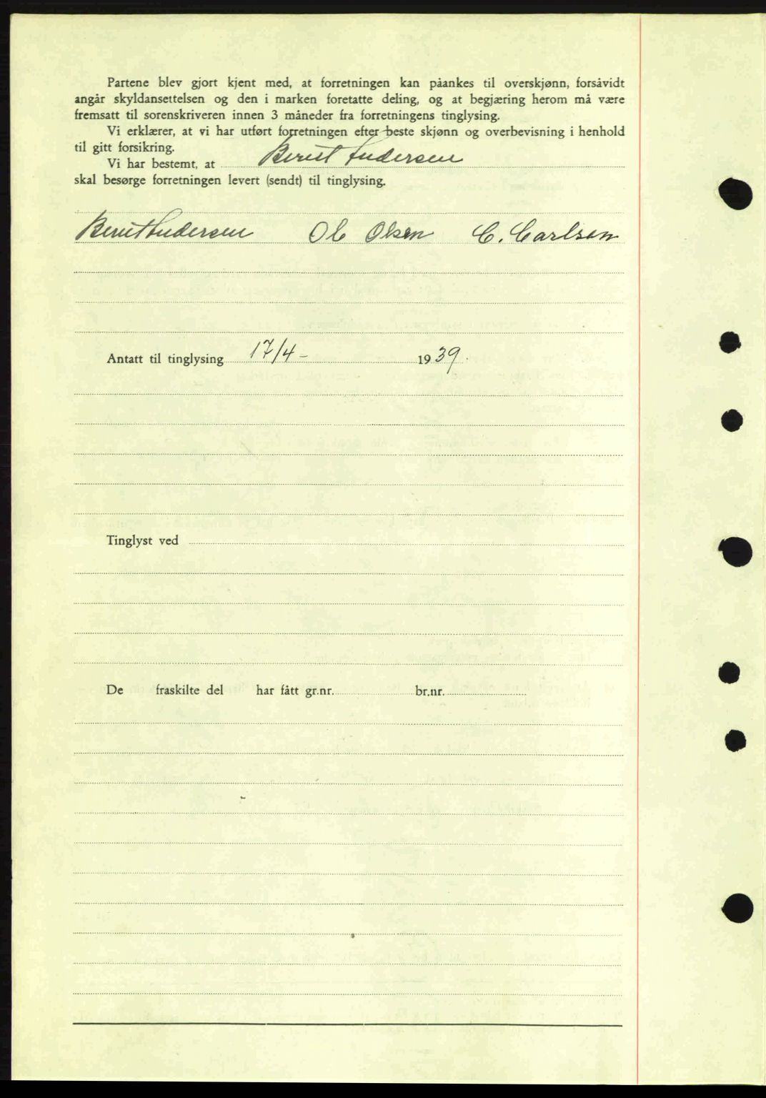Moss sorenskriveri, SAO/A-10168: Pantebok nr. A5, 1938-1939, Dagboknr: 886/1939