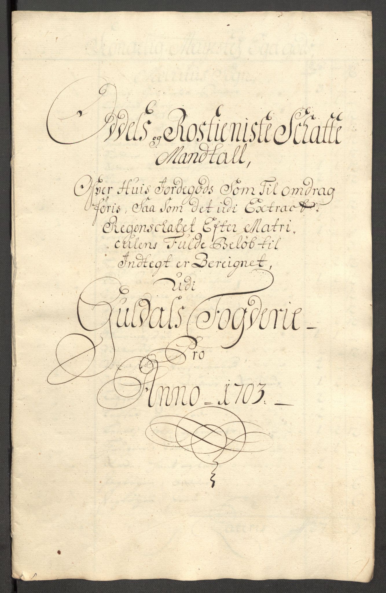 Rentekammeret inntil 1814, Reviderte regnskaper, Fogderegnskap, RA/EA-4092/R60/L3953: Fogderegnskap Orkdal og Gauldal, 1703, s. 392