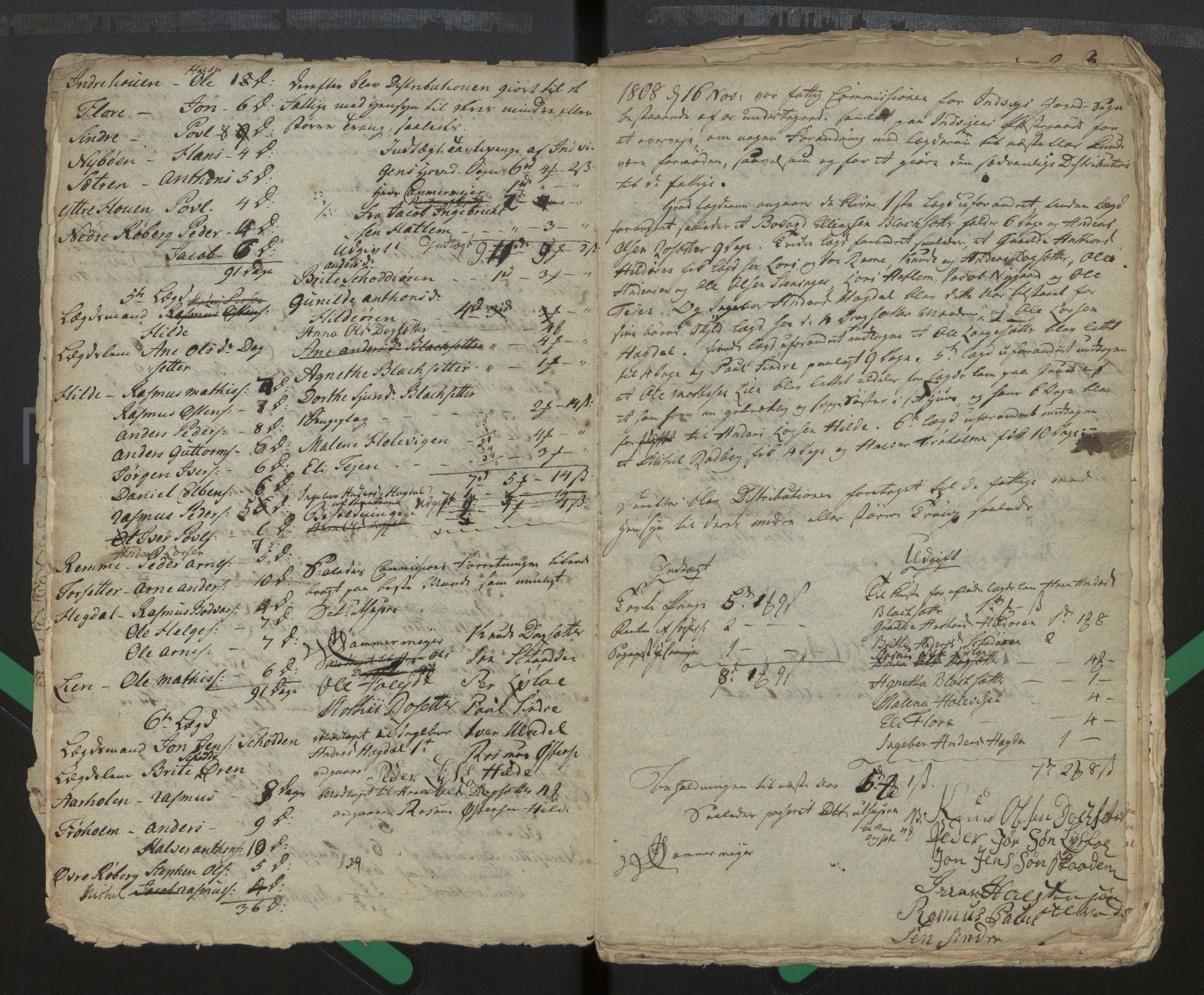 Innvik sokneprestembete, AV/SAB-A-80501/J/Jc/L0001: Forhandlingsprotokoll Innvik fattigkommisjon, 1794-1844