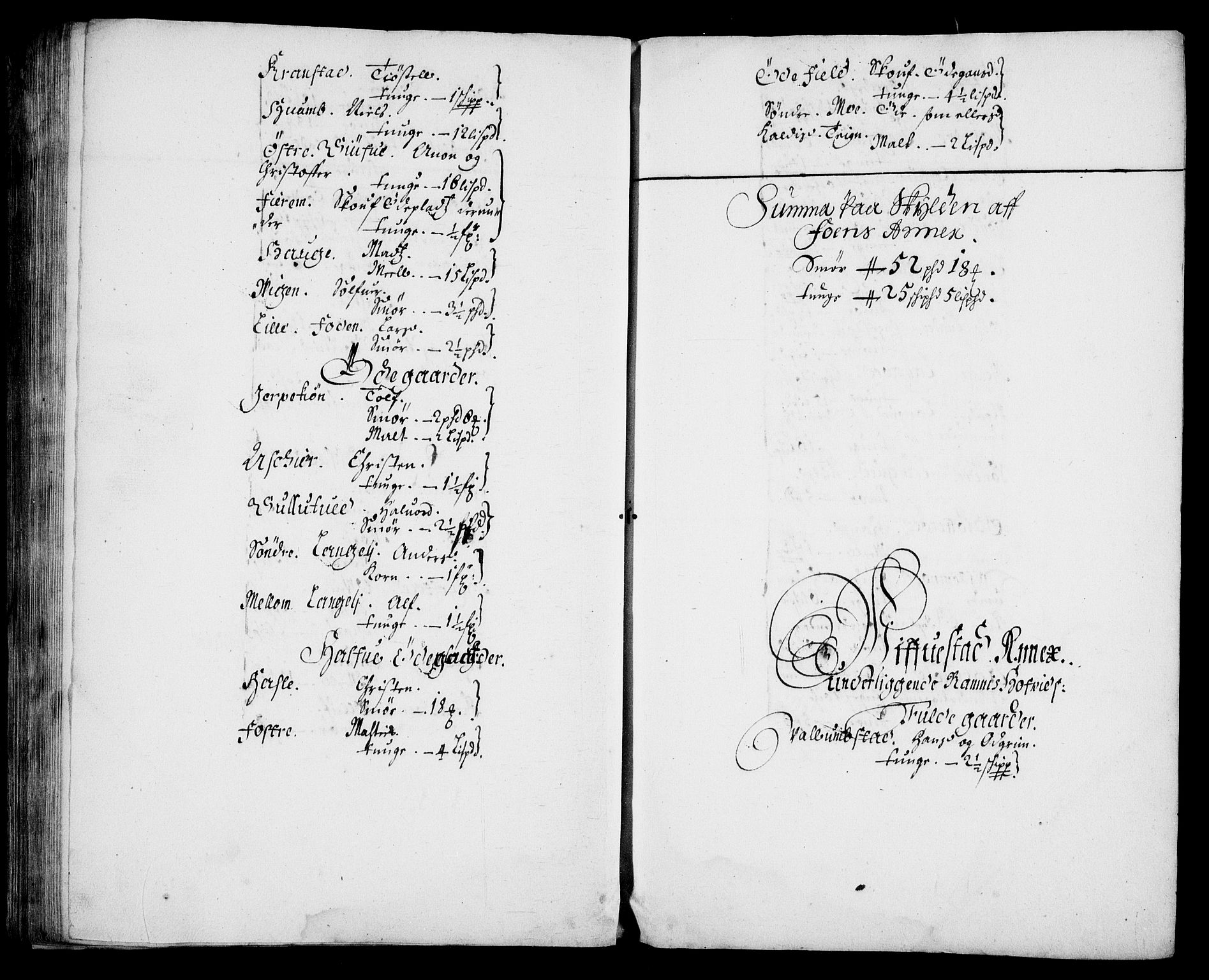 Rentekammeret inntil 1814, Realistisk ordnet avdeling, AV/RA-EA-4070/N/Na/L0003/0003: [XI h]: Tønsbergs amt og Larvik grevskaps jordebøker: / (C) Smør- og kjøttskatt, inkludert Griffenfelds gods i Larvik grevskap, 1674