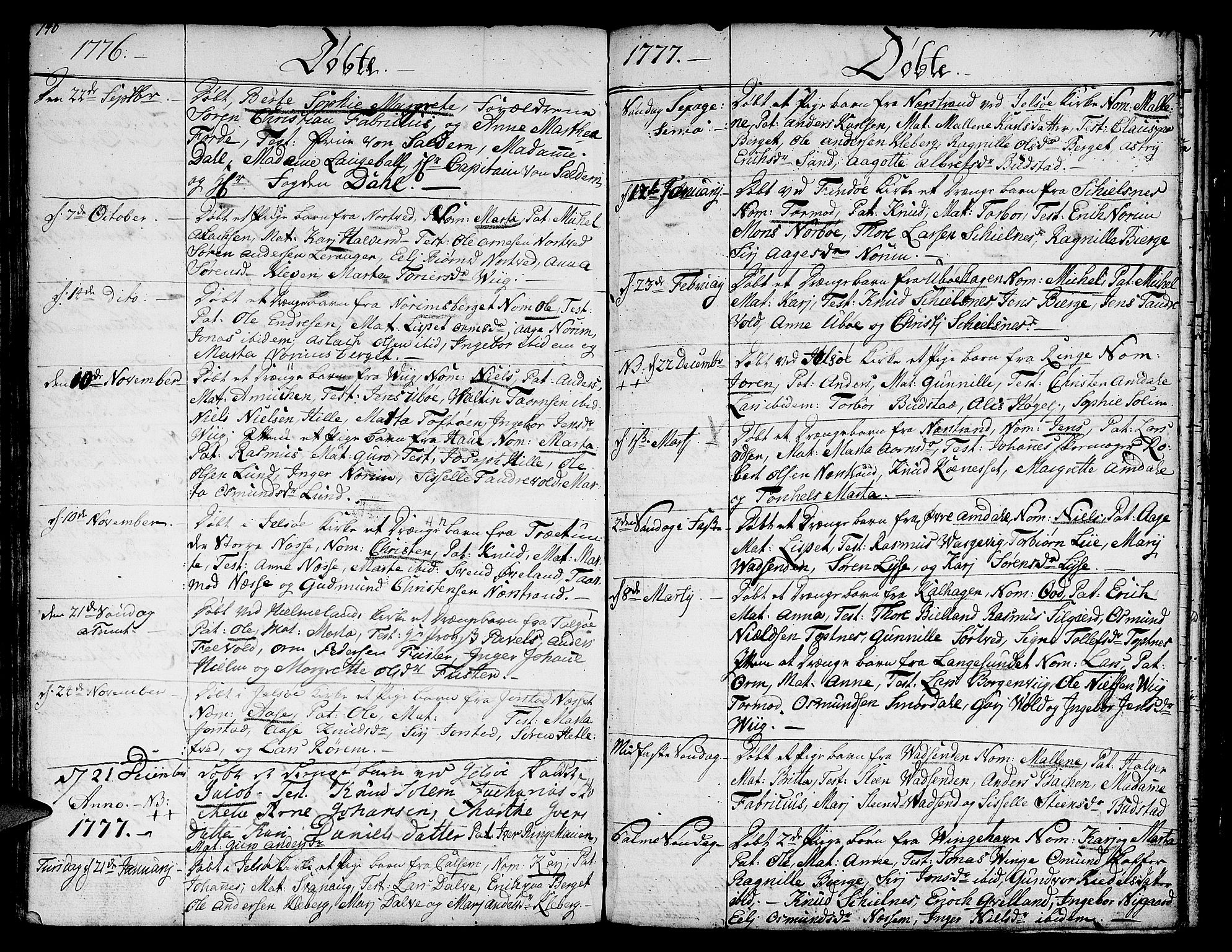 Nedstrand sokneprestkontor, SAST/A-101841/01/IV: Ministerialbok nr. A 3, 1764-1779, s. 146-147