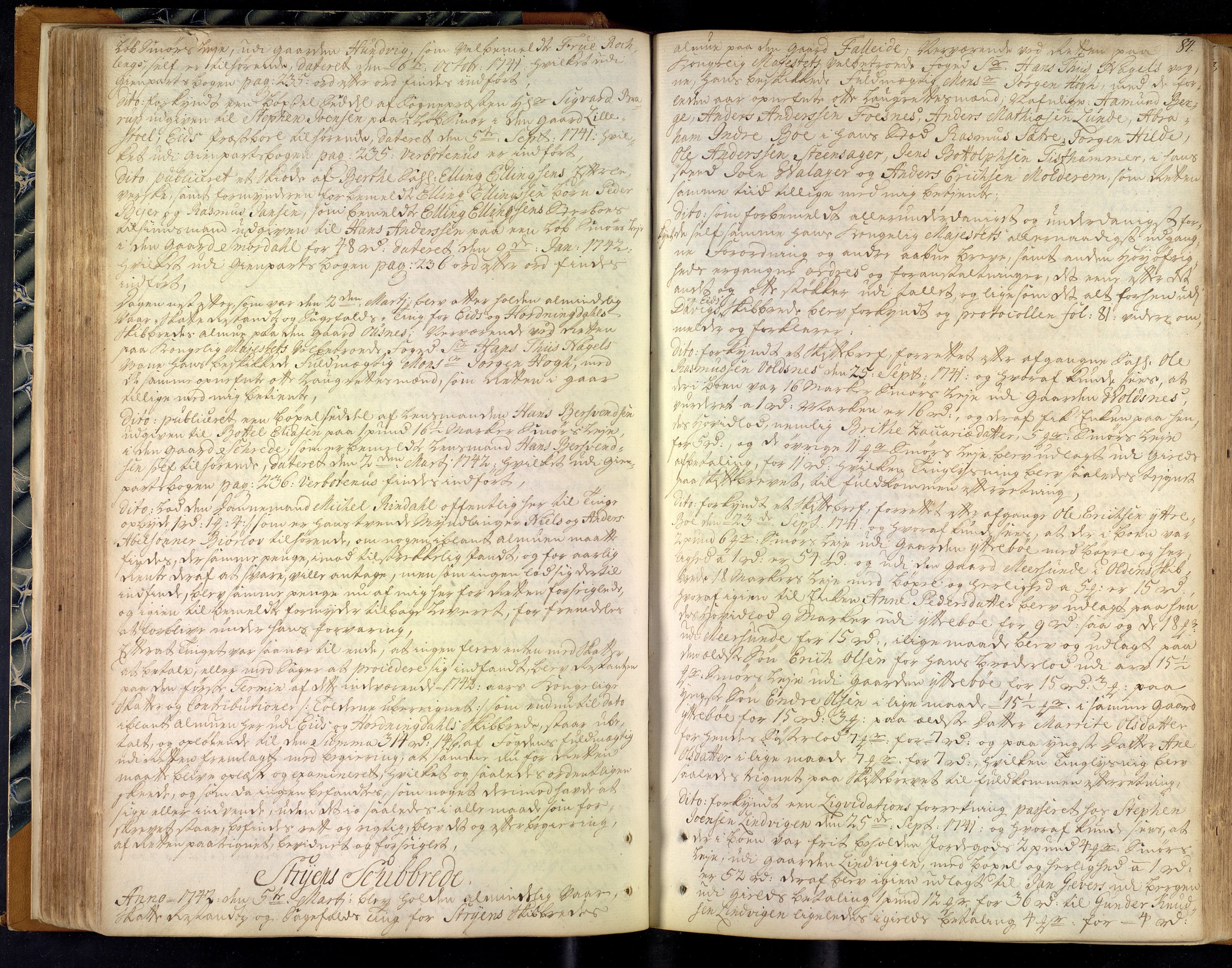 Nordfjord sorenskriveri, SAB/A-2801/01/01a/L0028: Tingbøker (justisprotokoller), 1741-1744