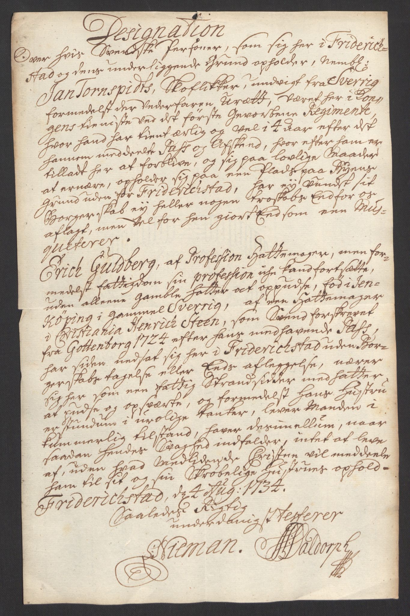 Kristiania stiftamt, SAO/A-10386/G/Gc/L0001: Utlendinger i Akershus stift, 1710-1735, s. 103