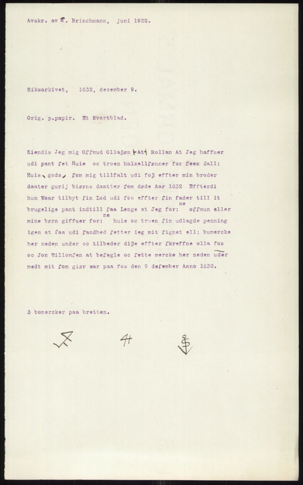 Samlinger til kildeutgivelse, Diplomavskriftsamlingen, AV/RA-EA-4053/H/Ha, s. 3235