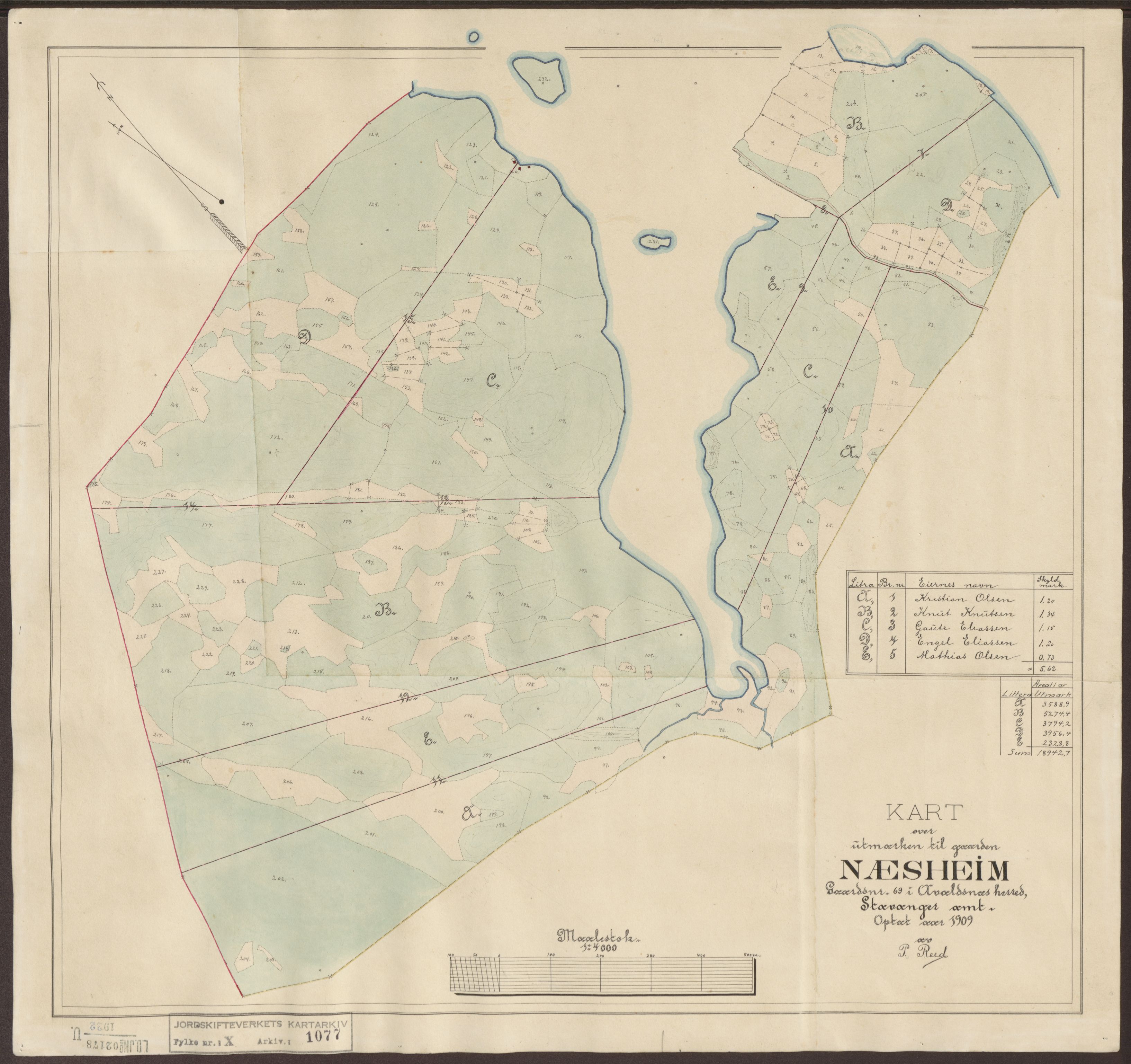 Jordskifteverkets kartarkiv, AV/RA-S-3929/T, 1859-1988, s. 1274