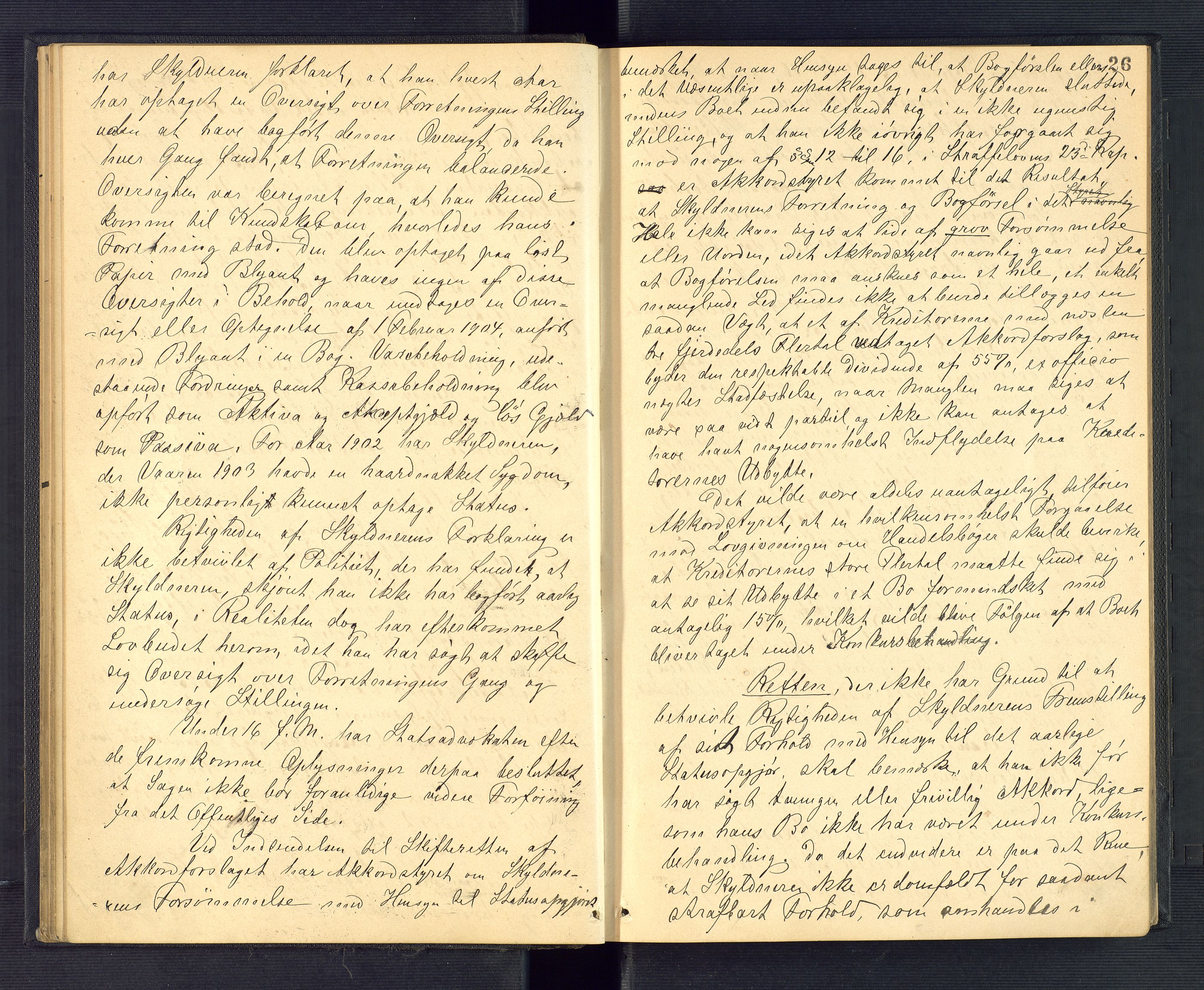 Grimstad byfogd, AV/SAK-1222-0003/H/Hc/L0007: Skifteprotokoll nr. 7, 1904-1906, s. 26
