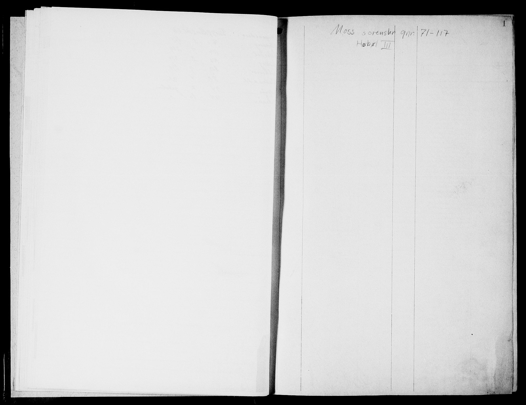 Moss sorenskriveri, SAO/A-10168: Panteregister nr. X 3, 1788-1961, s. 1