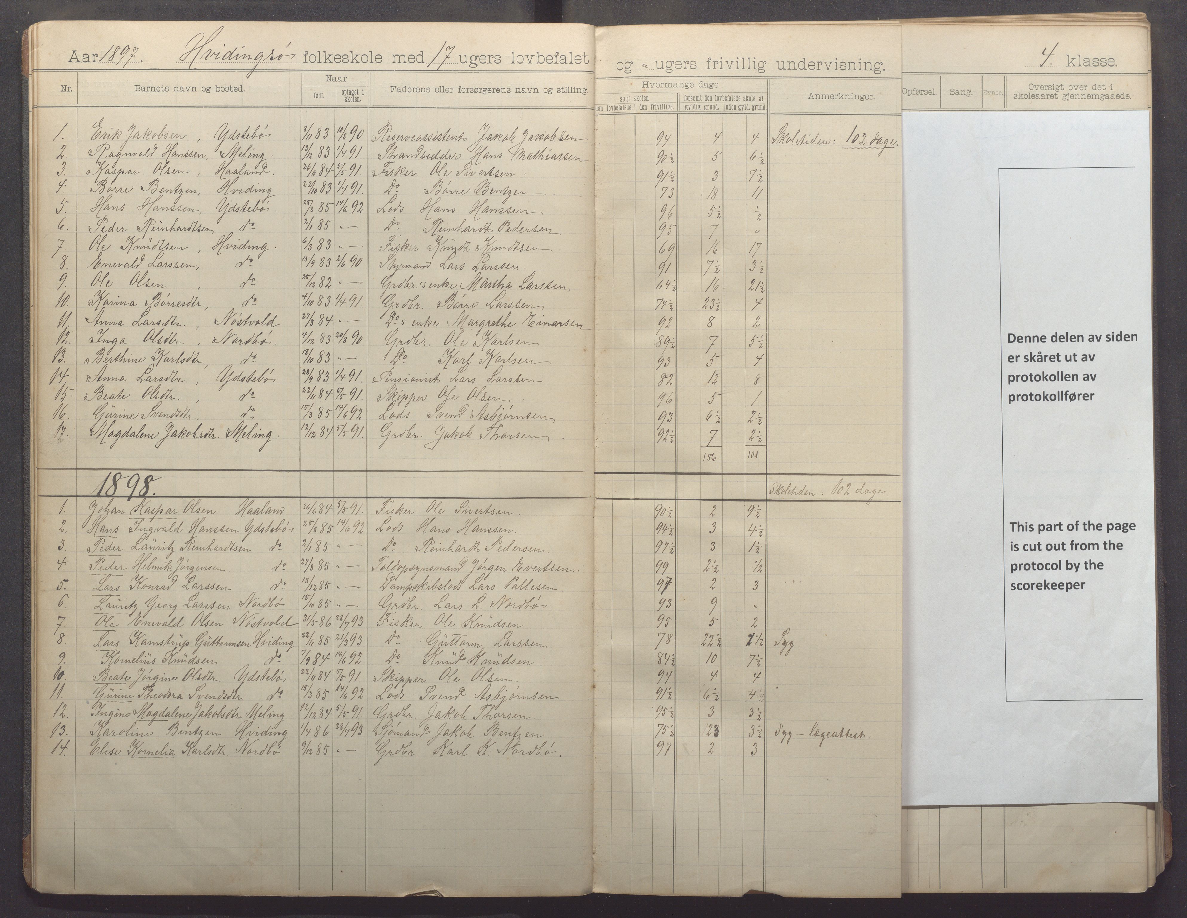 Kvitsøy kommune - Skolestyret, IKAR/K-100574/H/L0002: Skoleprotokoll, 1897-1909, s. 9