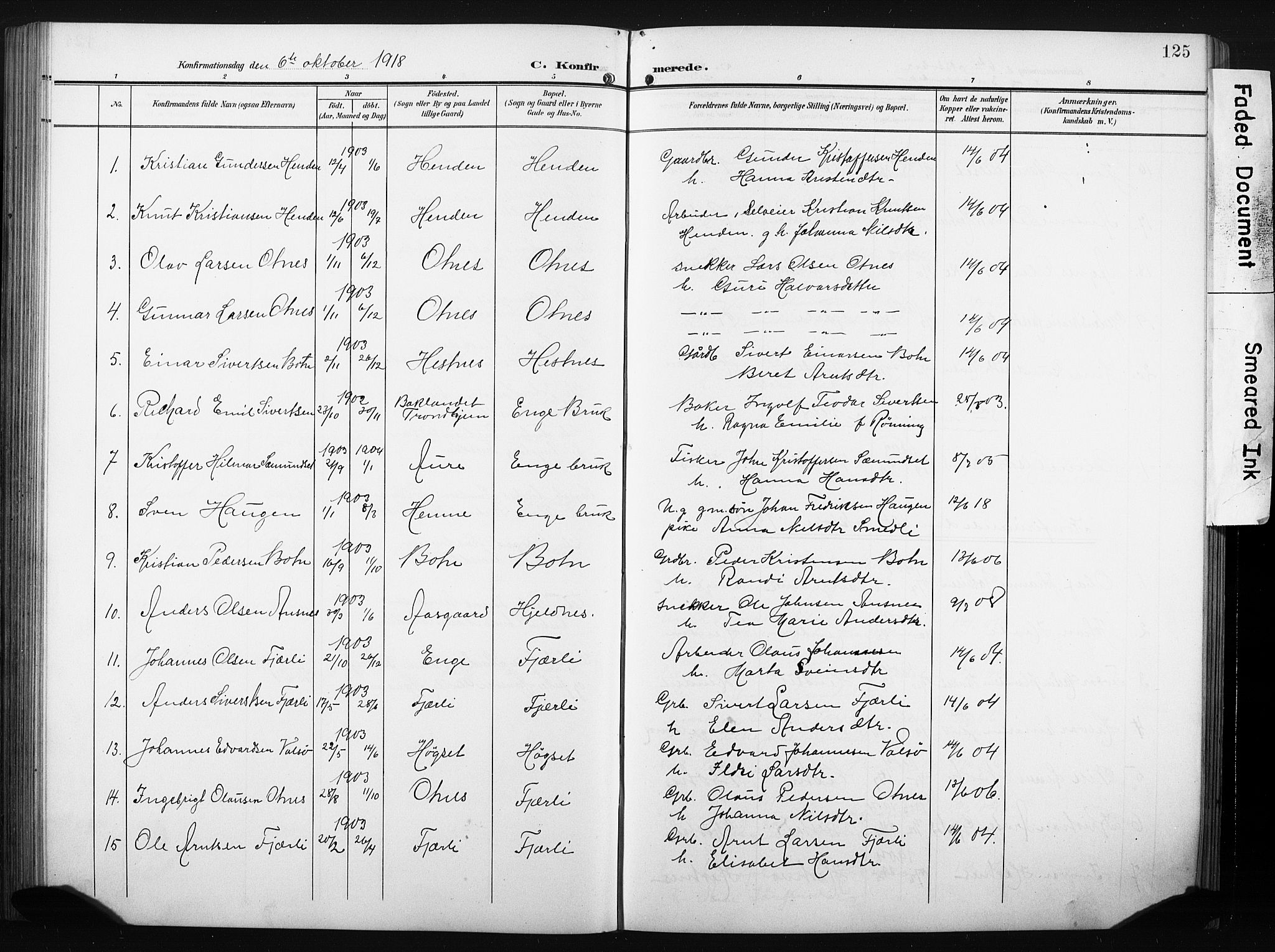 Ministerialprotokoller, klokkerbøker og fødselsregistre - Møre og Romsdal, SAT/A-1454/580/L0927: Klokkerbok nr. 580C02, 1904-1932, s. 125