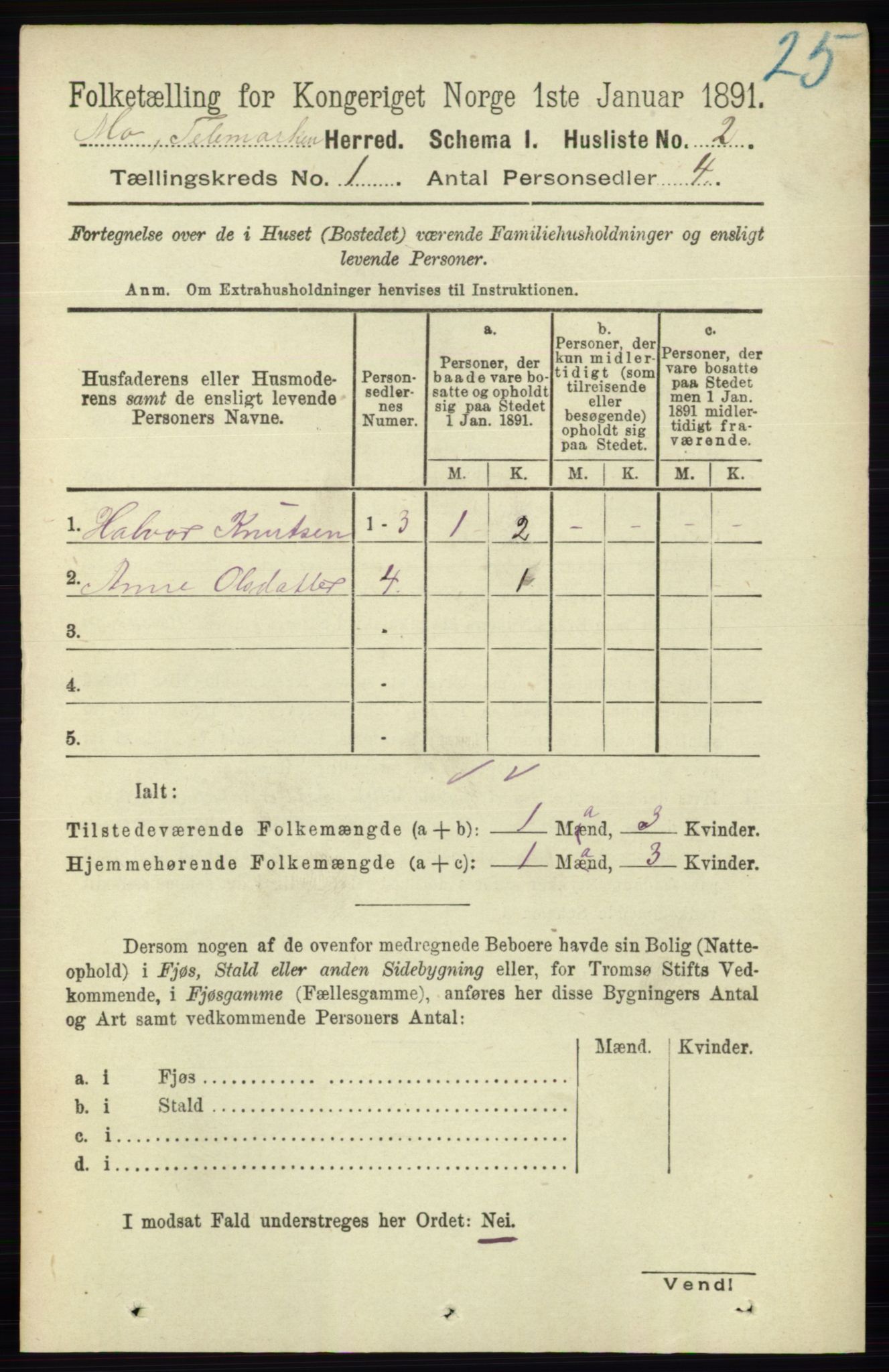 RA, Folketelling 1891 for 0832 Mo herred, 1891, s. 24