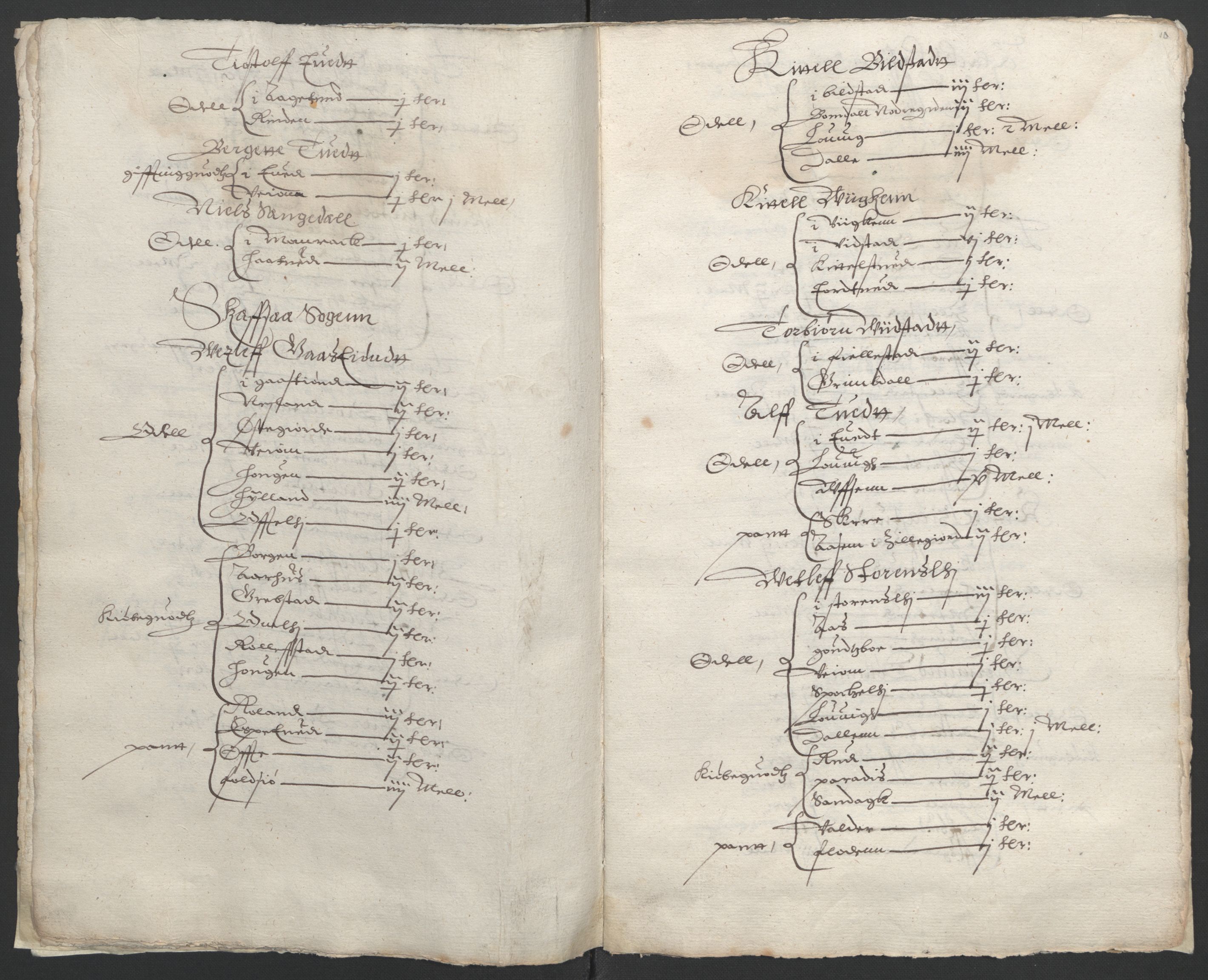 Stattholderembetet 1572-1771, AV/RA-EA-2870/Ek/L0009/0002: Jordebøker til utlikning av rosstjeneste 1624-1626: / Odelsjordebøker for Bratsberg len, 1624, s. 88