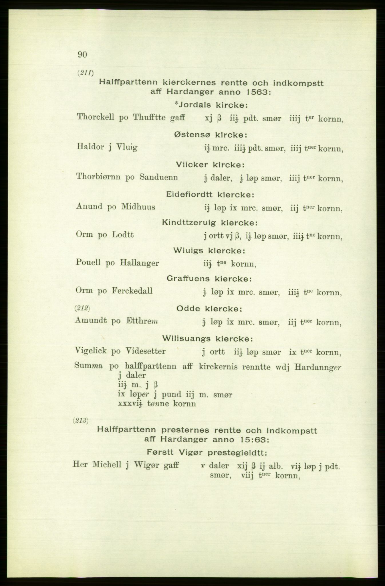 Publikasjoner utgitt av Arkivverket, PUBL/PUBL-001/C/0003: Bind 3: Skatten av Bergenhus len 1563, 1563, s. 90