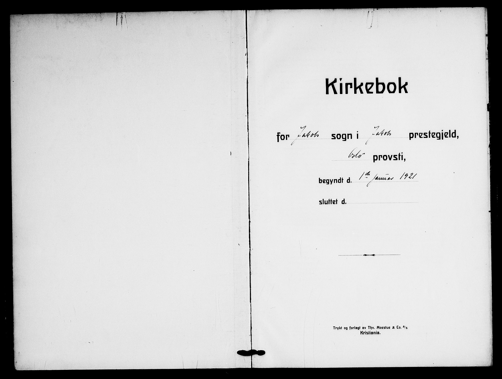 Jakob prestekontor Kirkebøker, AV/SAO-A-10850/F/Fa/L0012: Ministerialbok nr. 12, 1921-1948