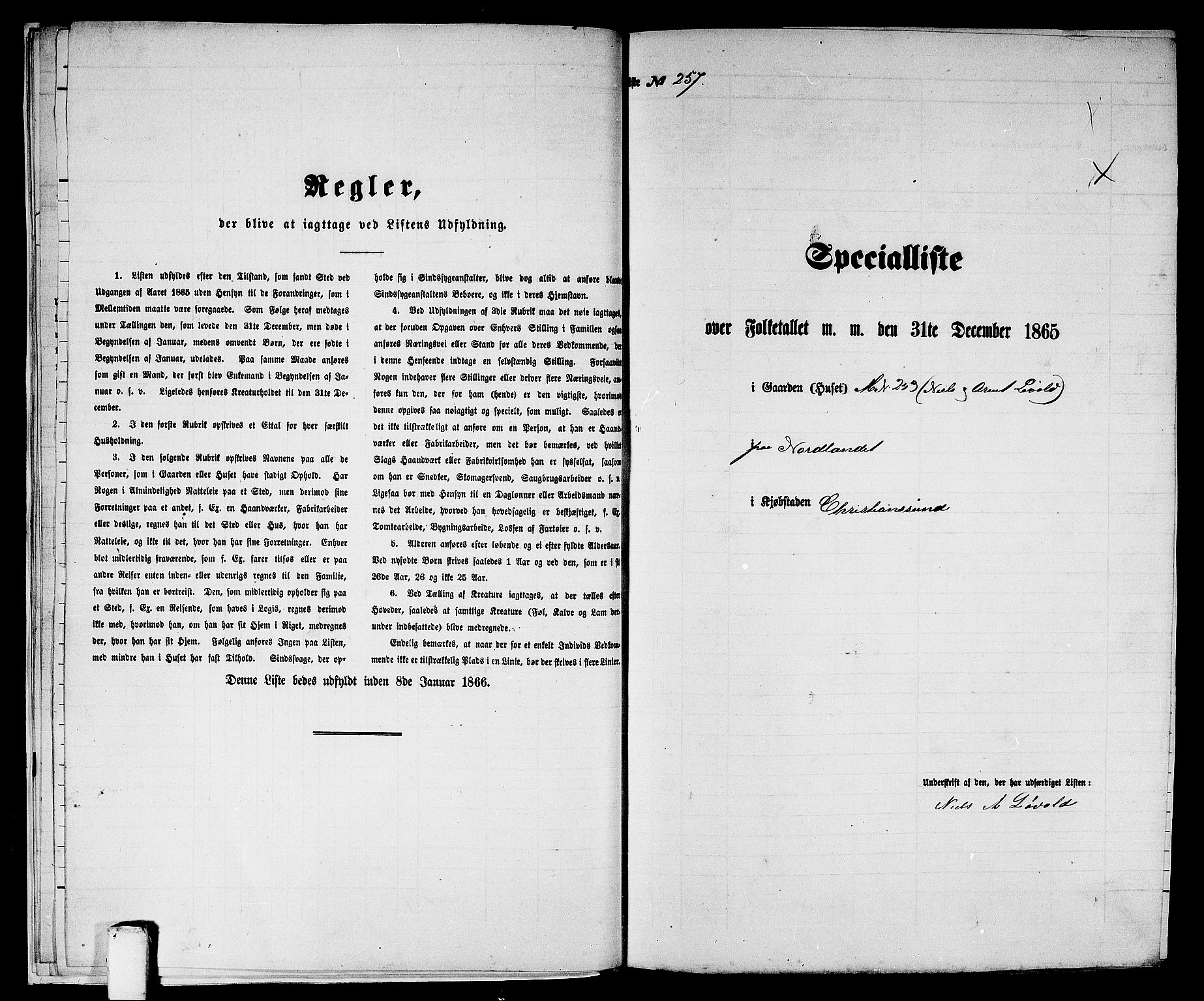 RA, Folketelling 1865 for 1503B Kristiansund prestegjeld, Kristiansund kjøpstad, 1865, s. 527