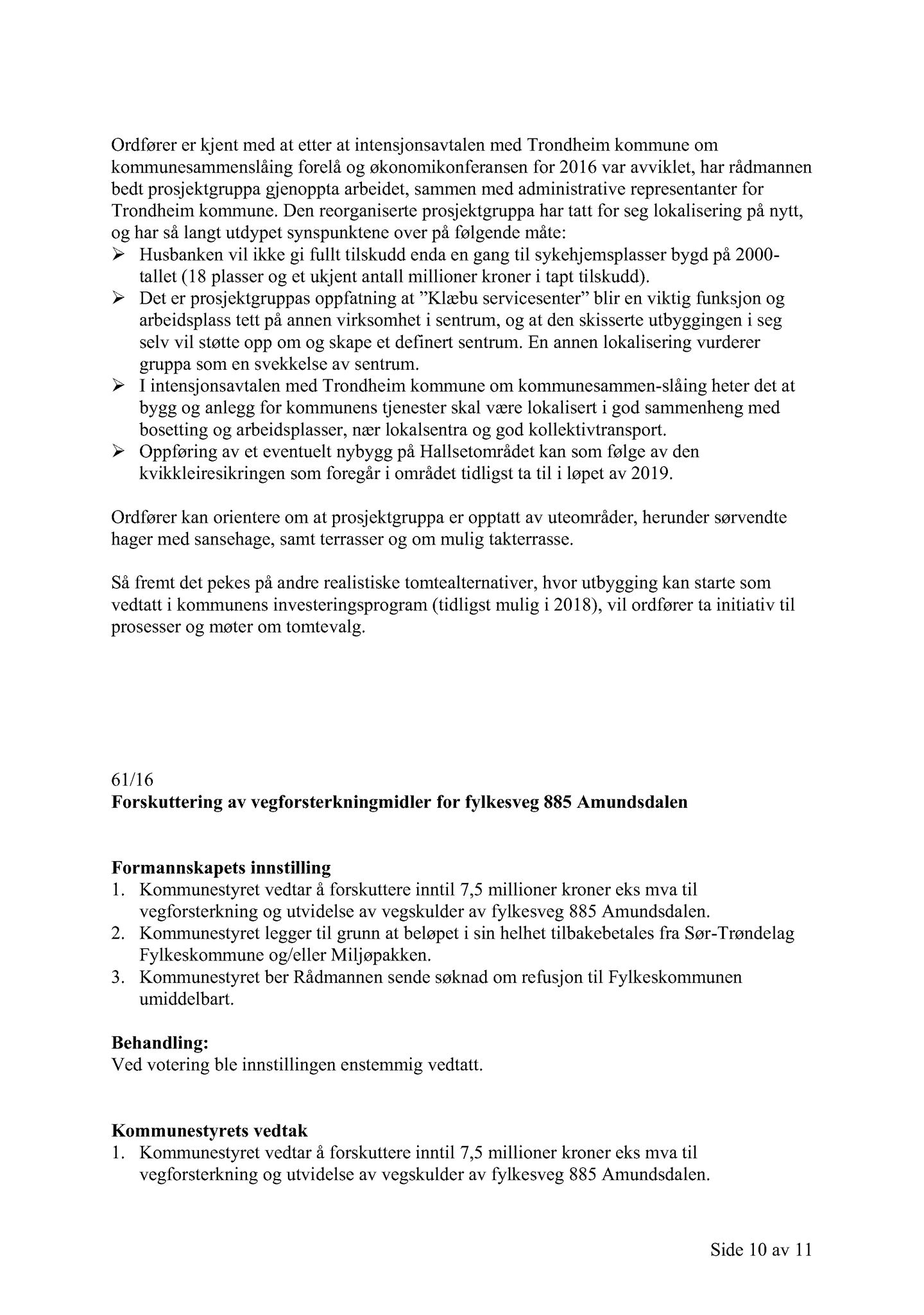 Klæbu Kommune, TRKO/KK/01-KS/L009: Kommunestyret - Møtedokumenter, 2016, s. 1807