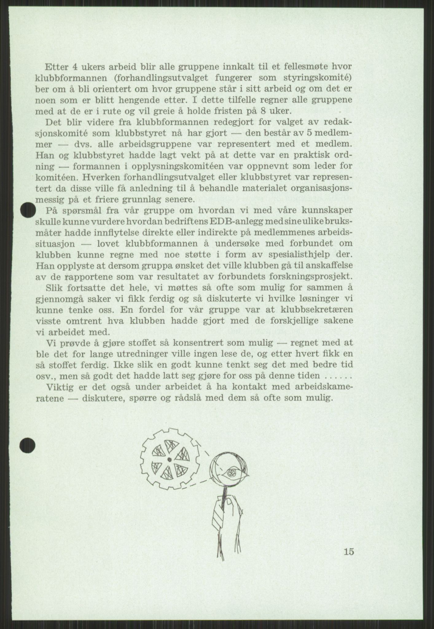 Nygaard, Kristen, AV/RA-PA-1398/F/Fi/L0004: Fagbevegelse, demokrati, Jern- og Metallprosjektet, 1970-2002, s. 15