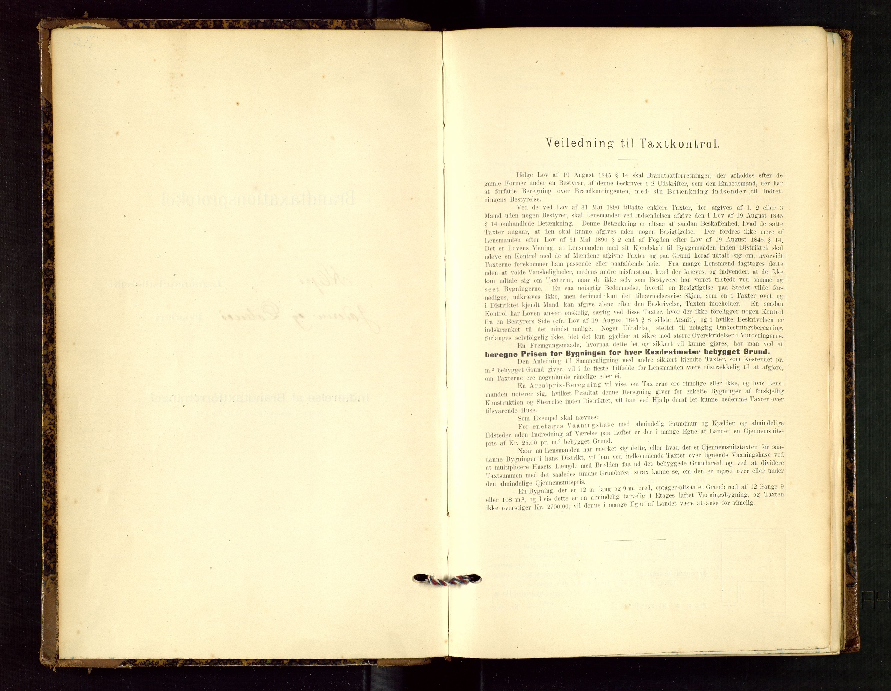 Klepp lensmannskontor, AV/SAST-A-100163/Goc/L0002: "Brandtaxationsprotokol" m/register, 1898-1902