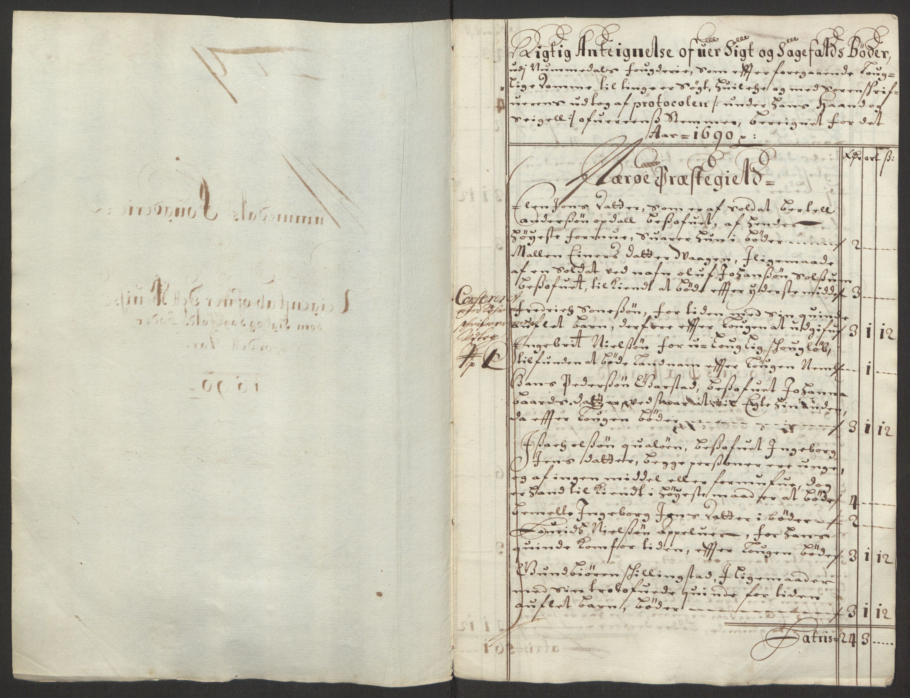 Rentekammeret inntil 1814, Reviderte regnskaper, Fogderegnskap, RA/EA-4092/R64/L4423: Fogderegnskap Namdal, 1690-1691, s. 102
