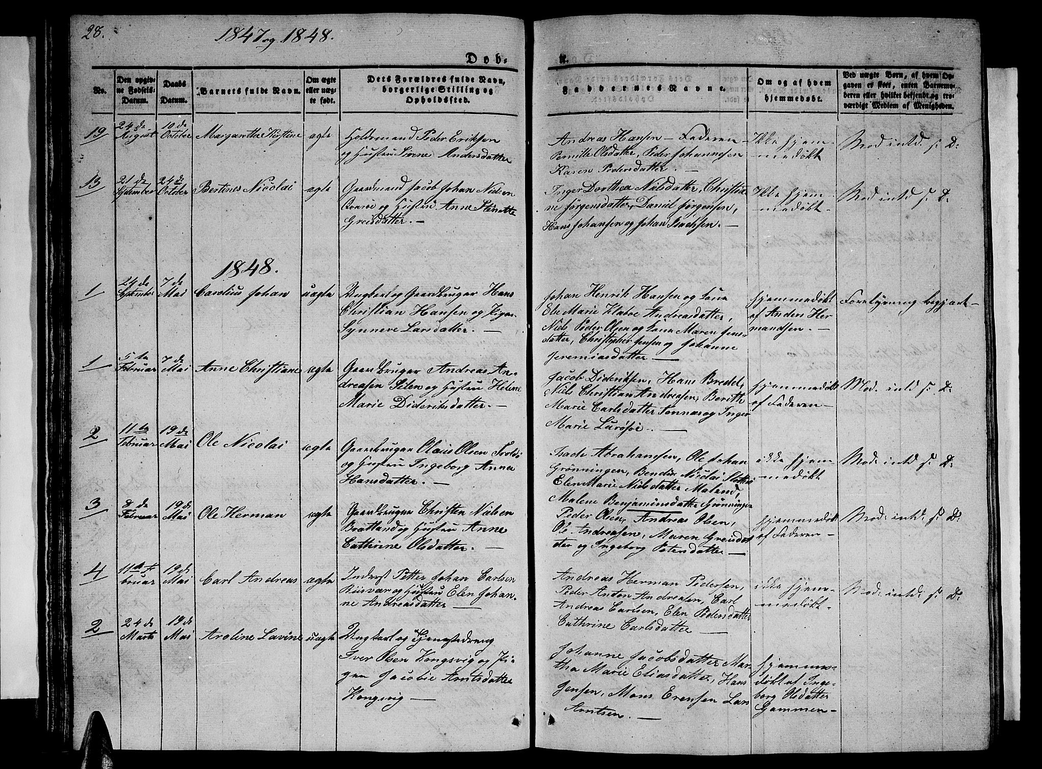 Ministerialprotokoller, klokkerbøker og fødselsregistre - Nordland, SAT/A-1459/839/L0572: Klokkerbok nr. 839C02, 1841-1873, s. 28