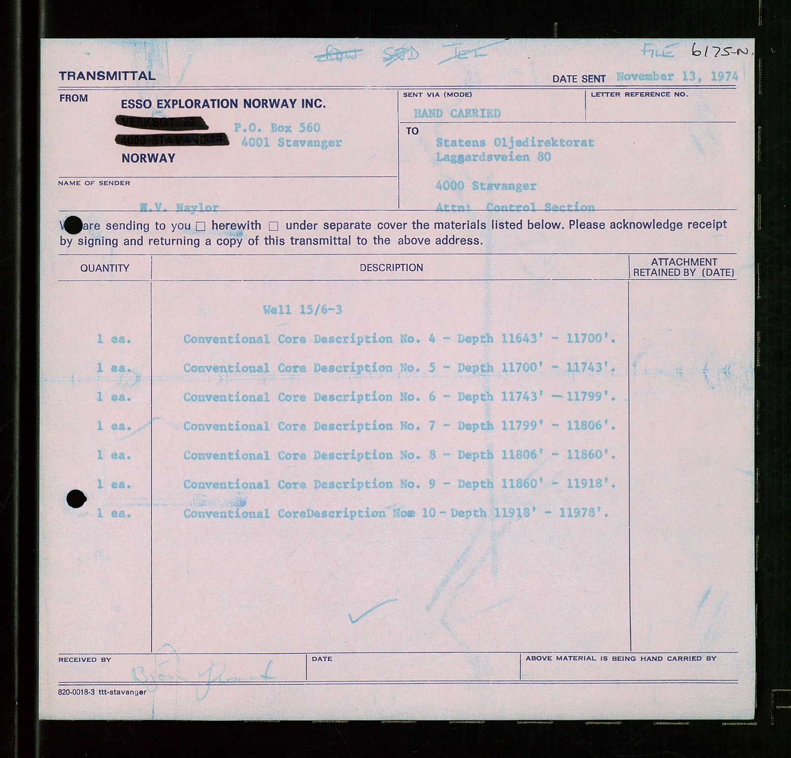 Pa 1512 - Esso Exploration and Production Norway Inc., AV/SAST-A-101917/E/Ea/L0026: Sak og korrespondanse, 1966-1974, s. 244