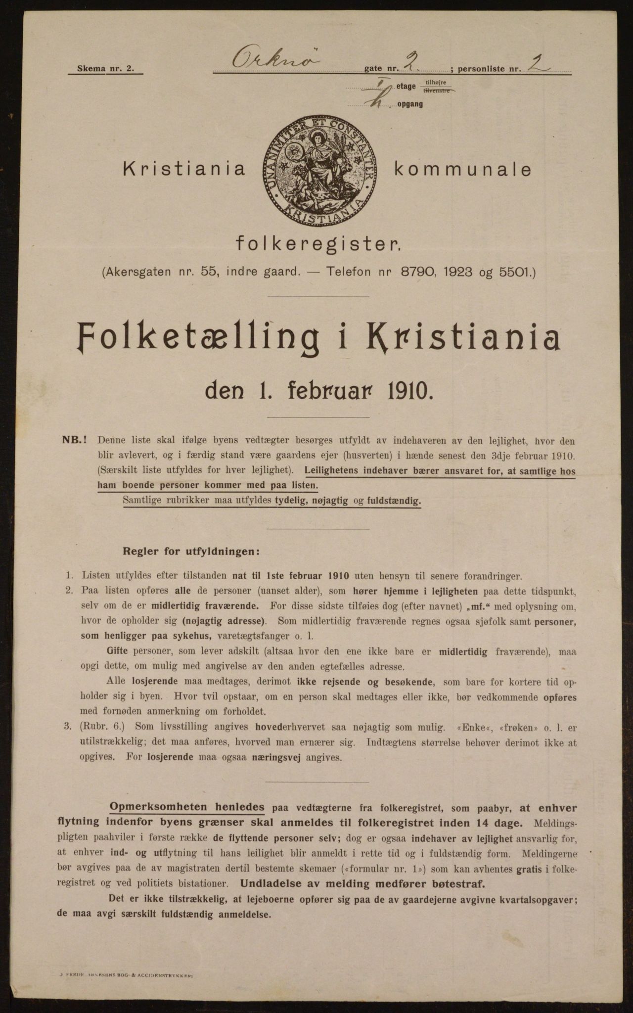 OBA, Kommunal folketelling 1.2.1910 for Kristiania, 1910, s. 73110