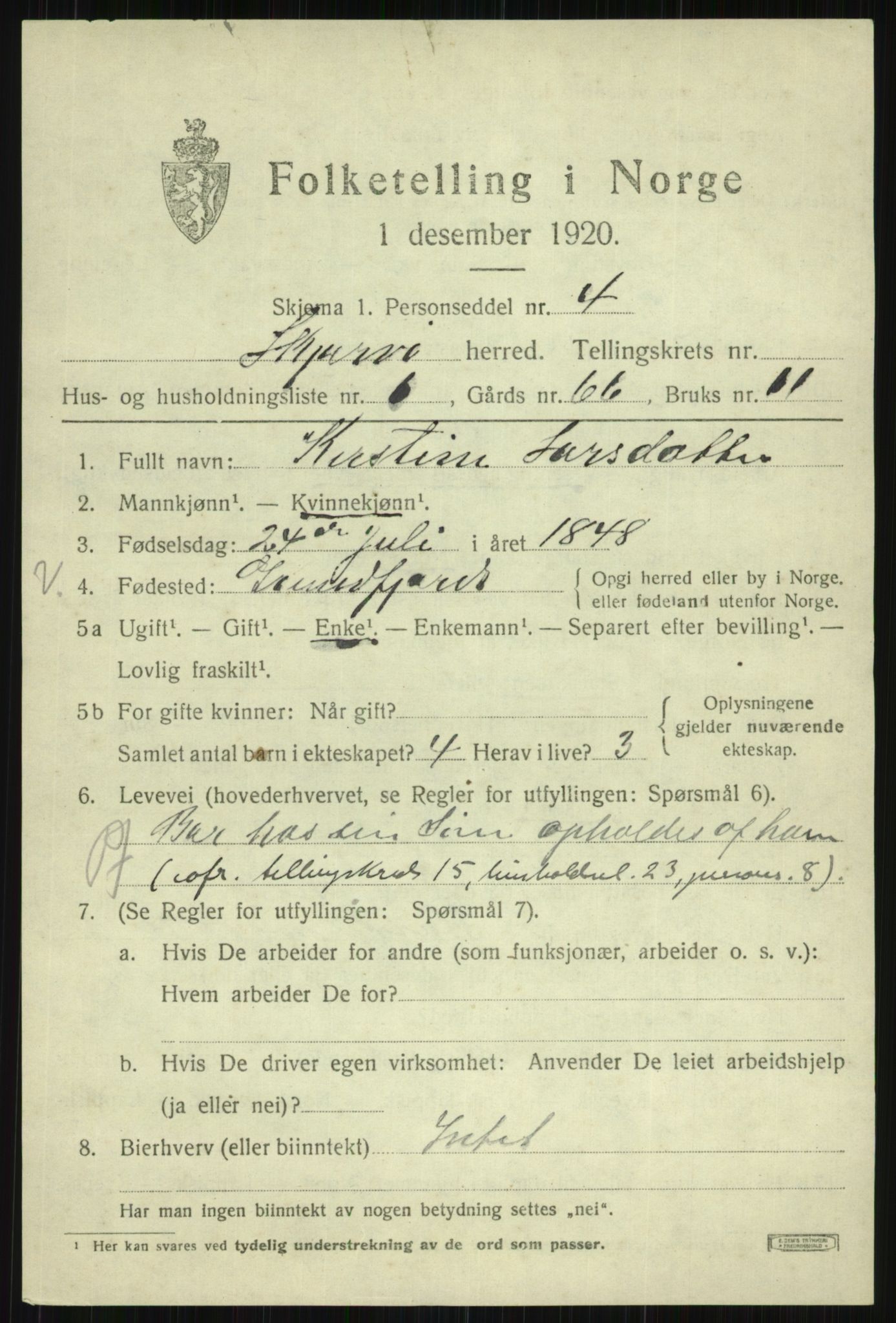 SATØ, Folketelling 1920 for 1941 Skjervøy herred, 1920, s. 6831