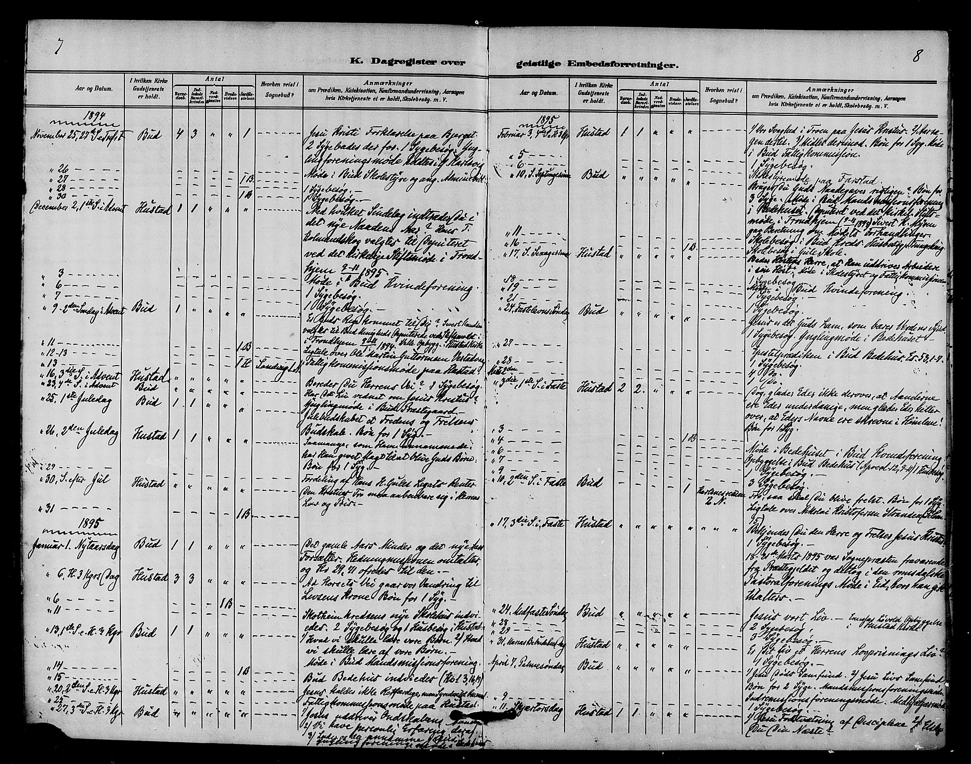 Ministerialprotokoller, klokkerbøker og fødselsregistre - Møre og Romsdal, AV/SAT-A-1454/566/L0770: Ministerialbok nr. 566A09, 1893-1903, s. 7-8